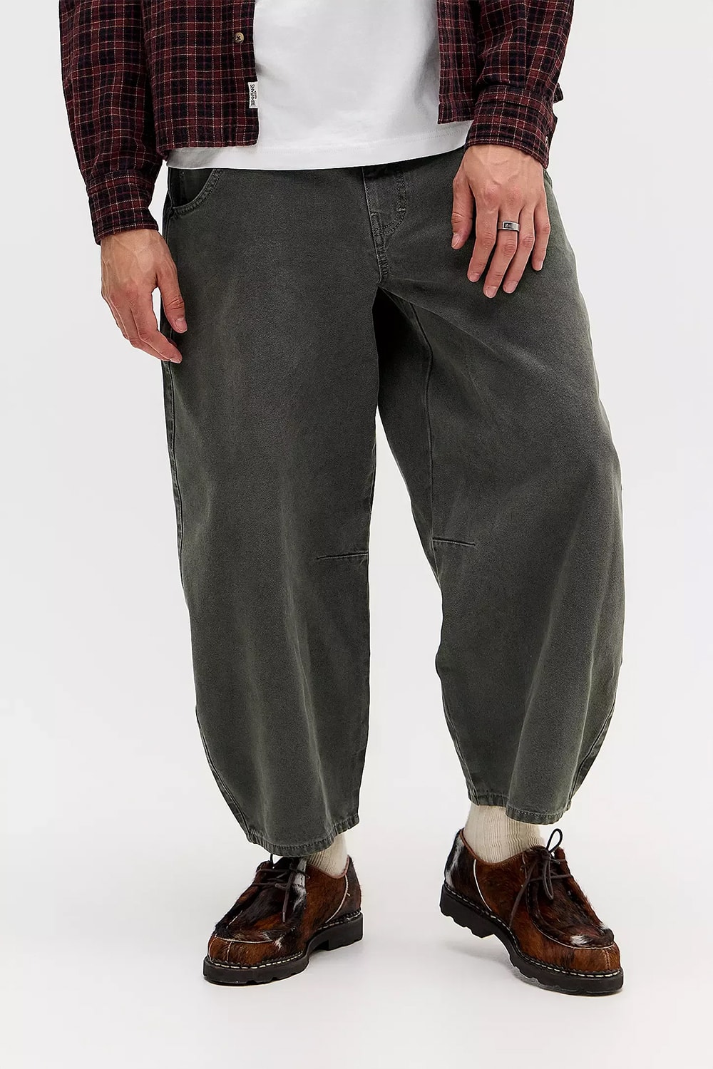 BDG Cacoon Crop Canvas Trousers