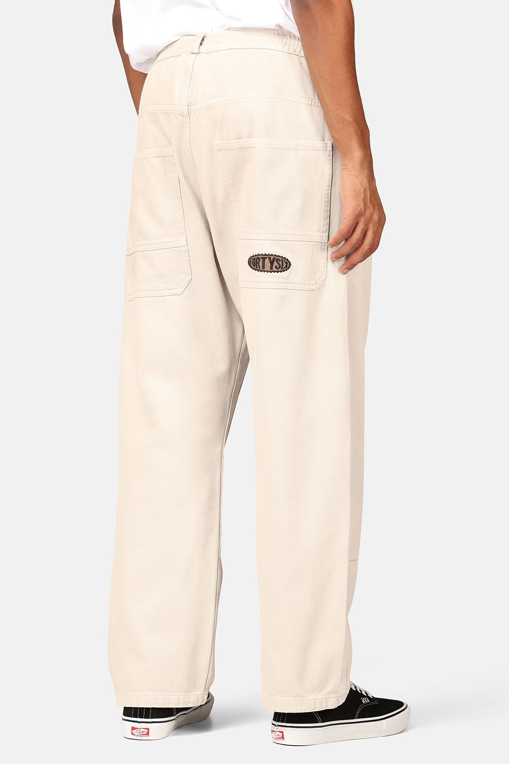District 46 Shoplifter Double Knee Pant - Off White