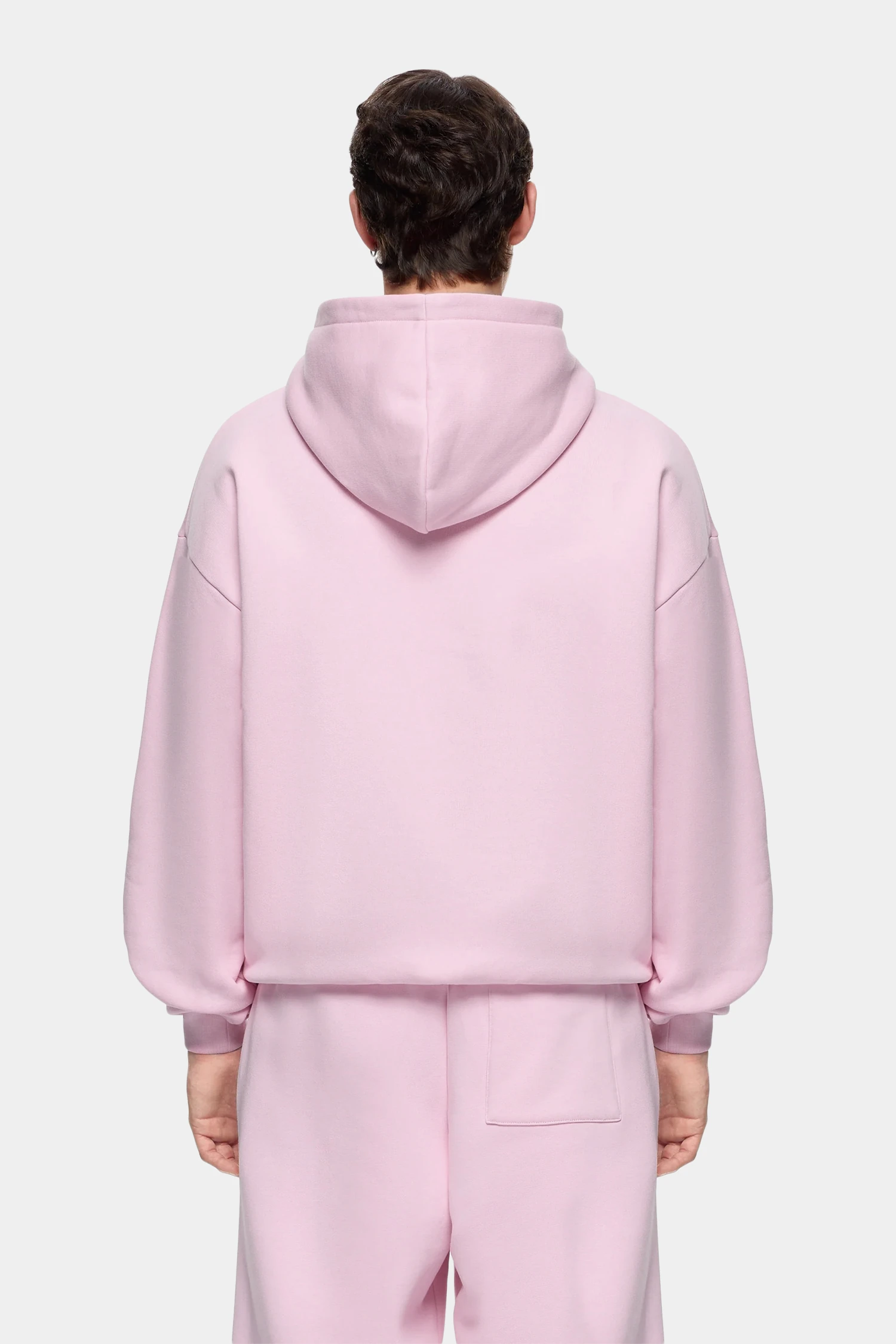 Washed Boxy Heavyweight Hoodie - Pink