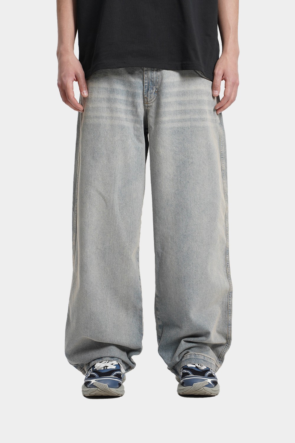 Ultra Baggy Sunbleached Wash Neo Skate Jeans (URBN-B-203)