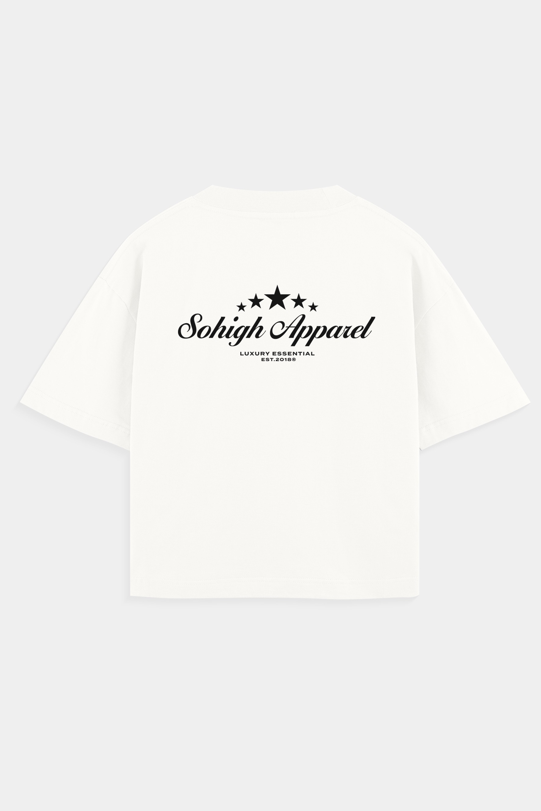 Sohigh Heavyweight Luxury Essential T-Shirt  - Kırık Beyaz