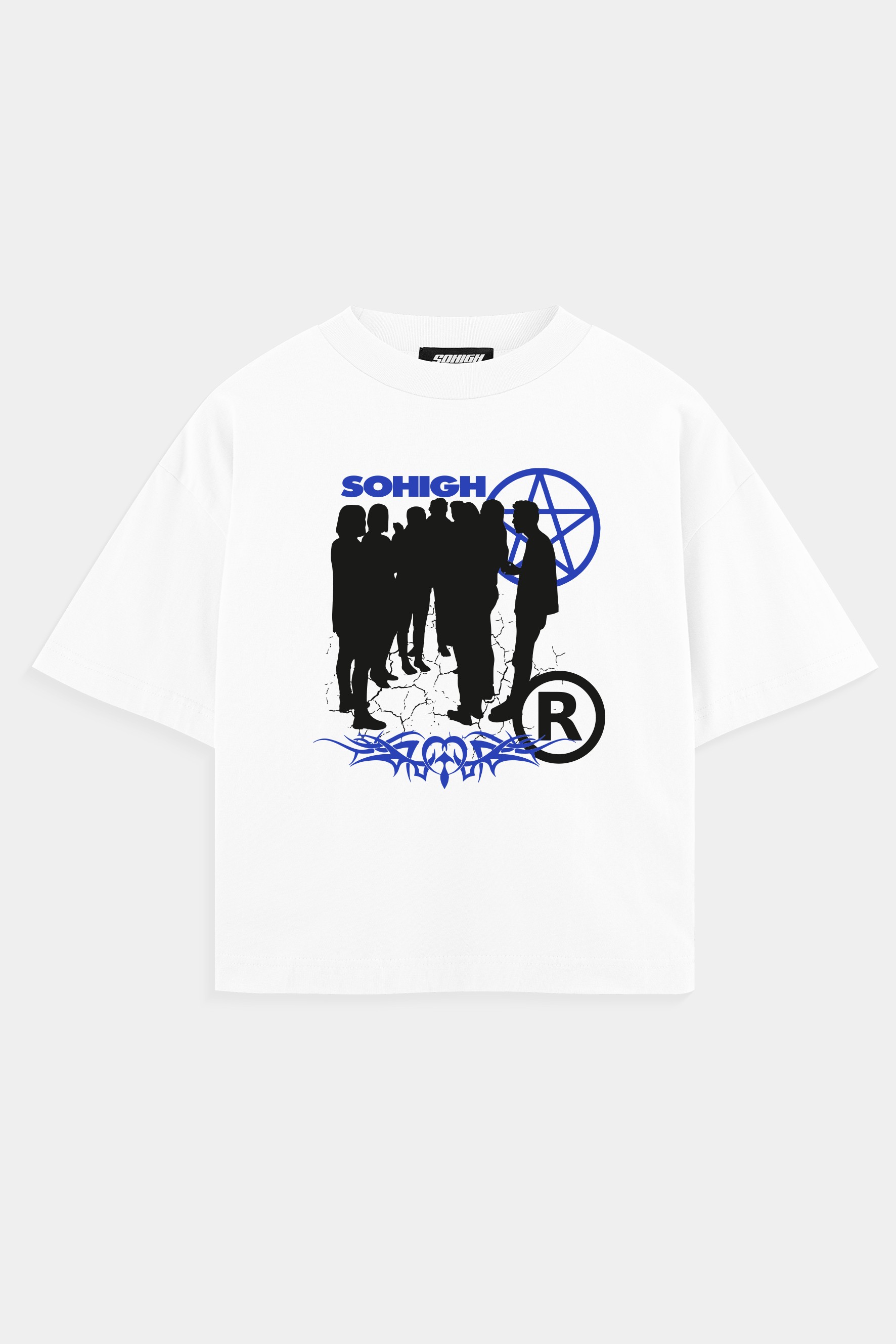 Sohigh Heavyweight Peoples T-Shirt  - Beyaz