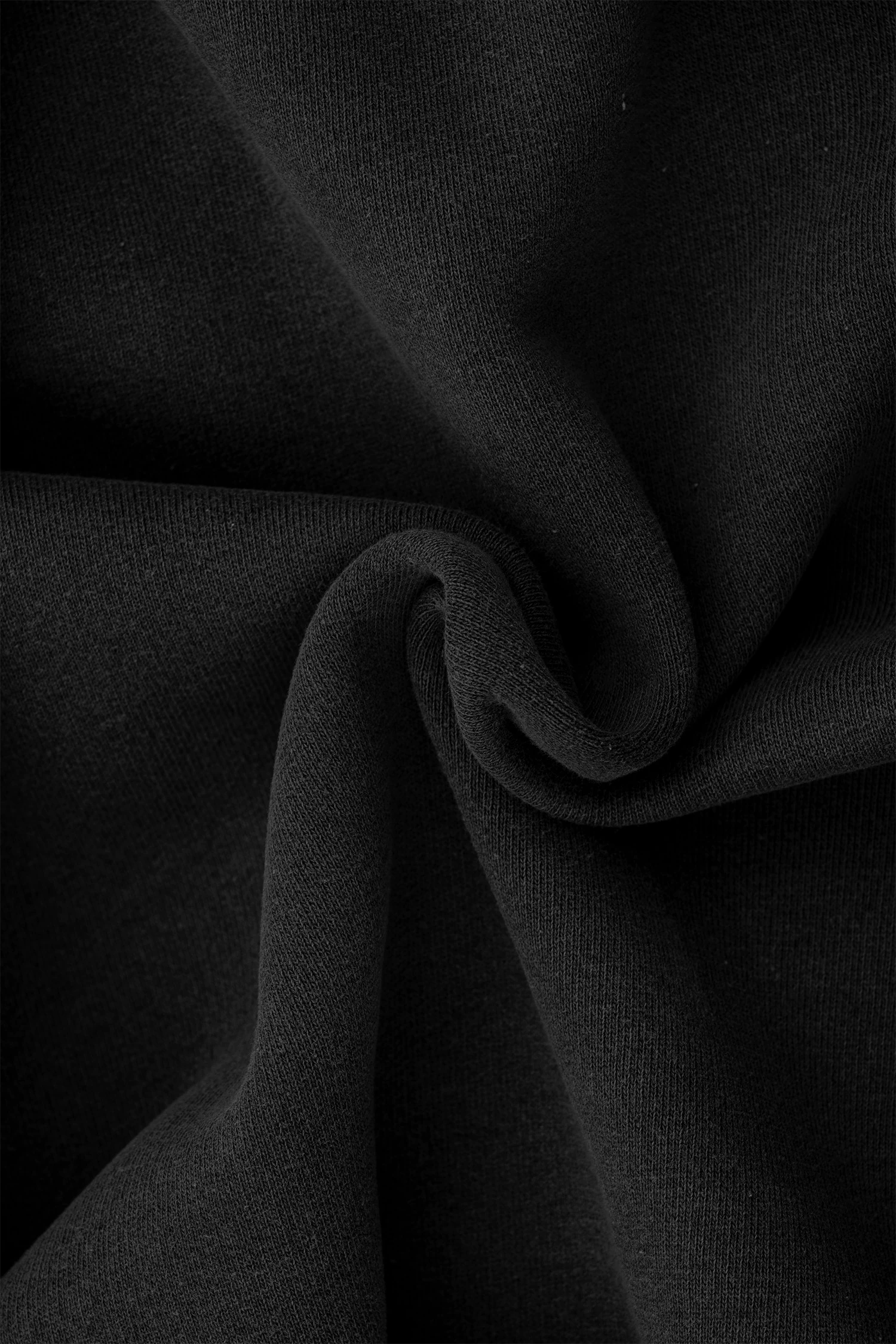 Washed Boxy Heavyweight Zip Hoodie - Black