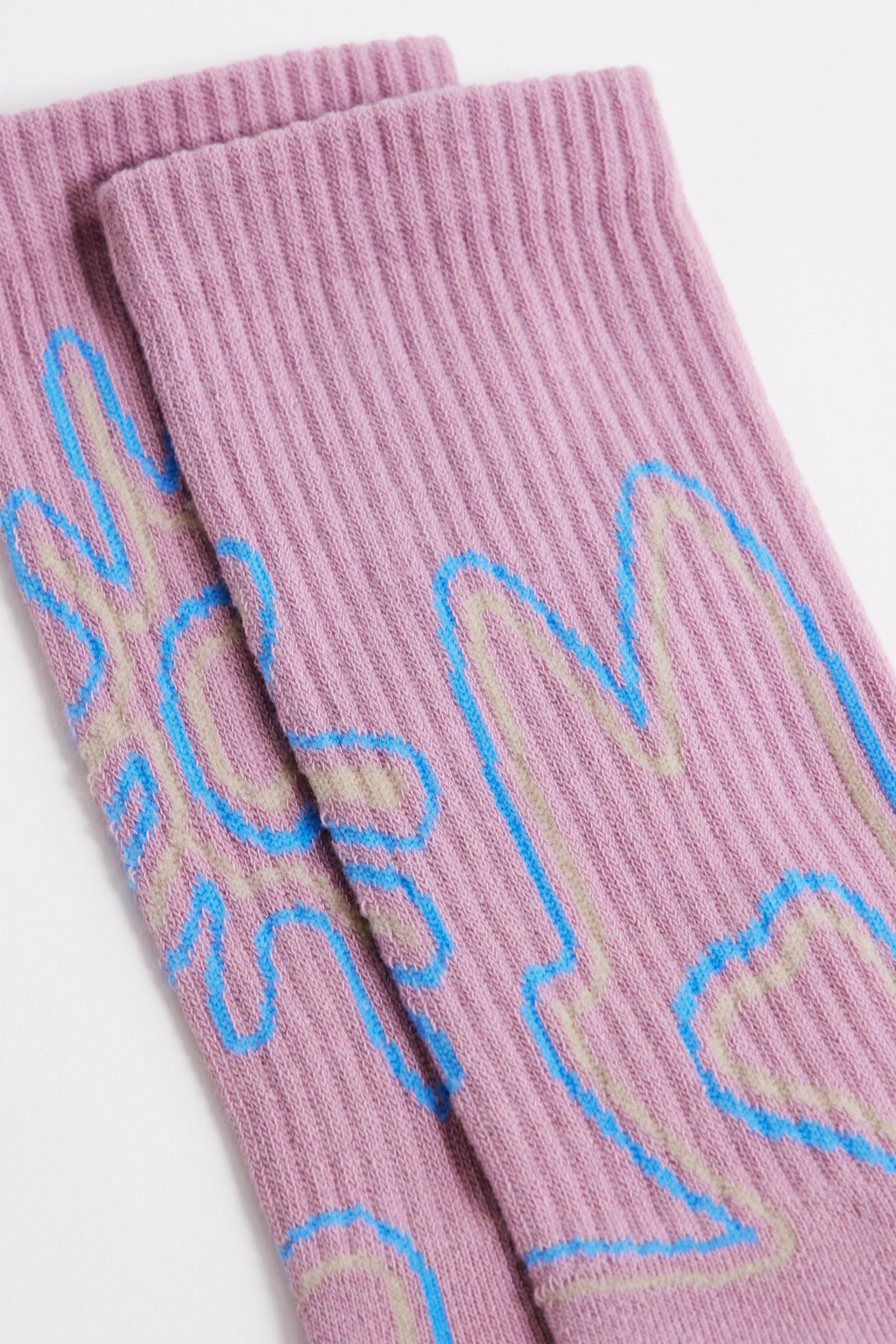 U.O. Ayker Rose Logo Crew Socks (UO-31)