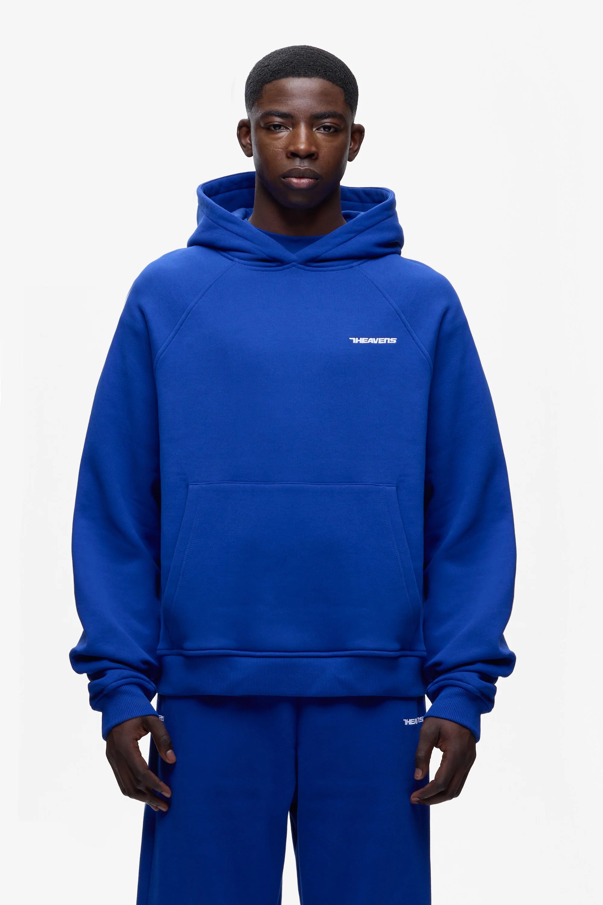 Boxy Fit Heavyweight Hoodie - Royal Blue