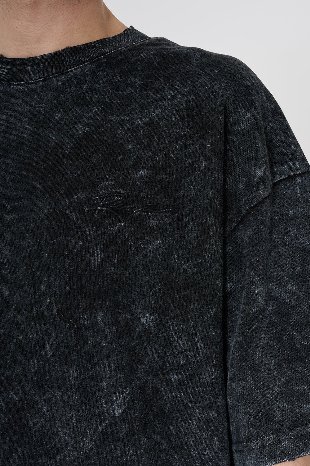 Basic Washed Black T Shirt (ST19)