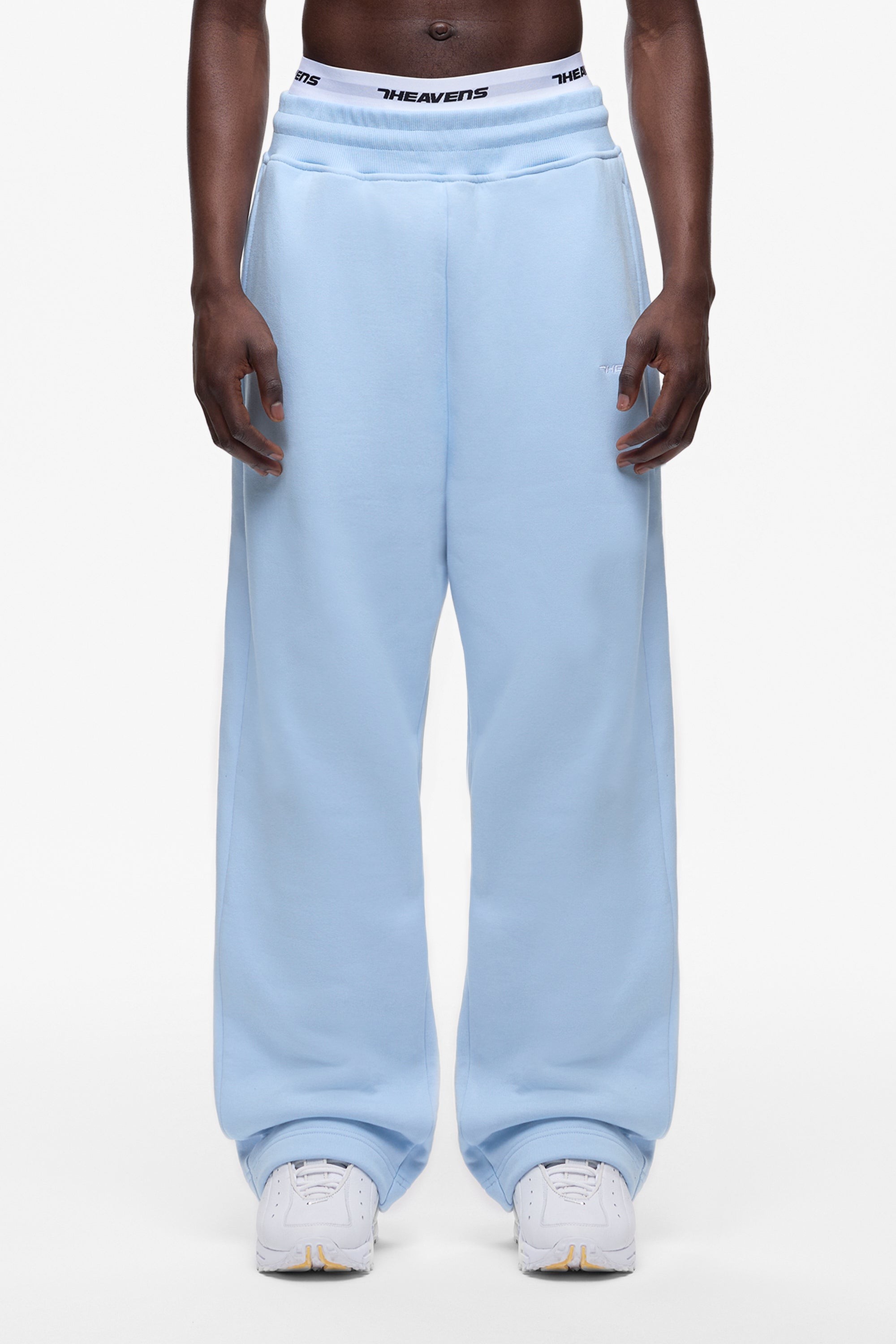 420gsm Open Leg Jogger - Baby Blue