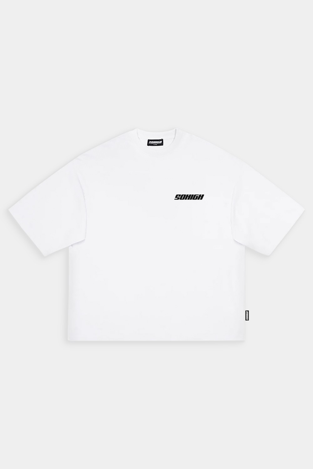 Sohigh Oversize Chest Logo T-Shirt - Beyaz