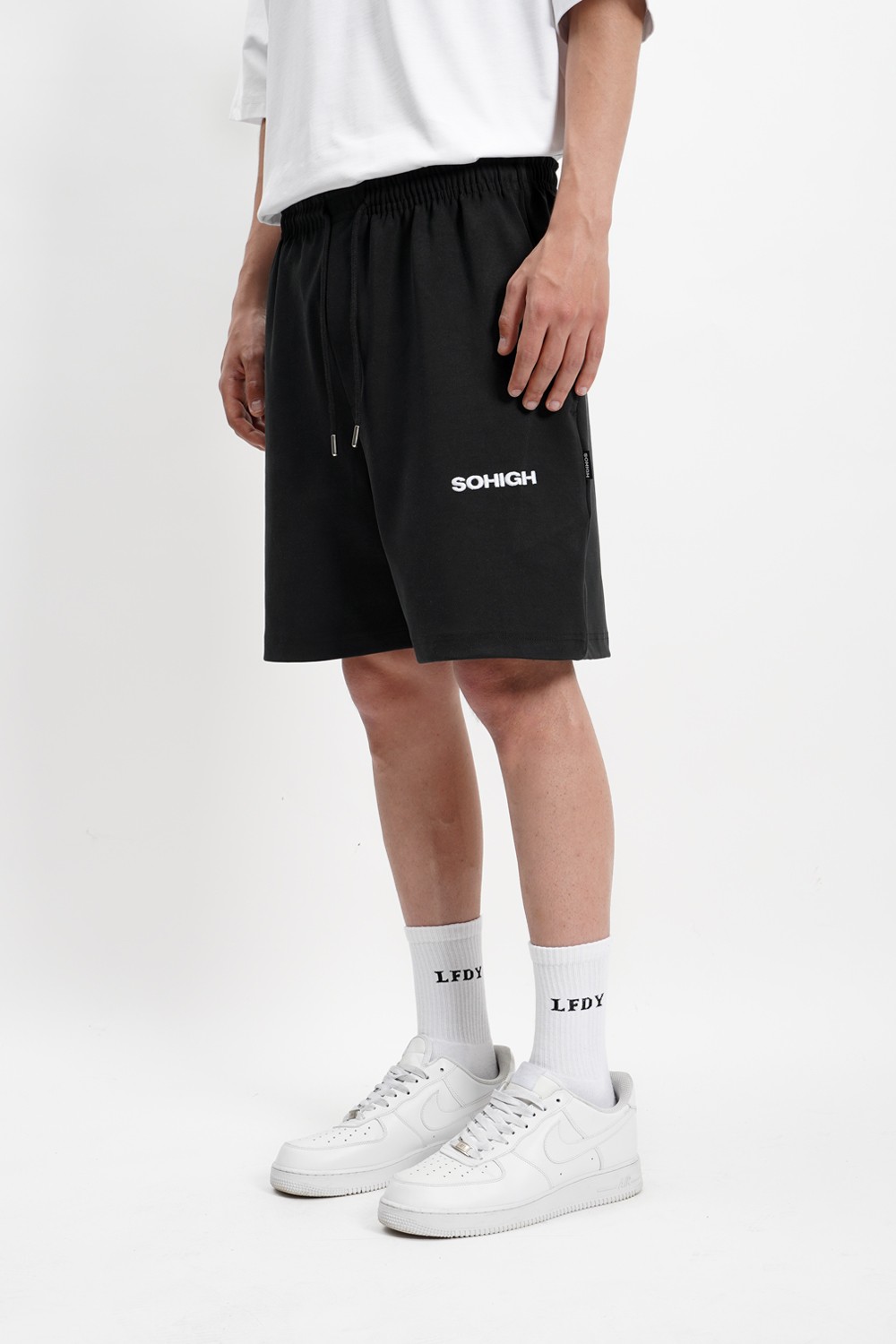 Sohigh Oversized Black Shorts (RT-1)