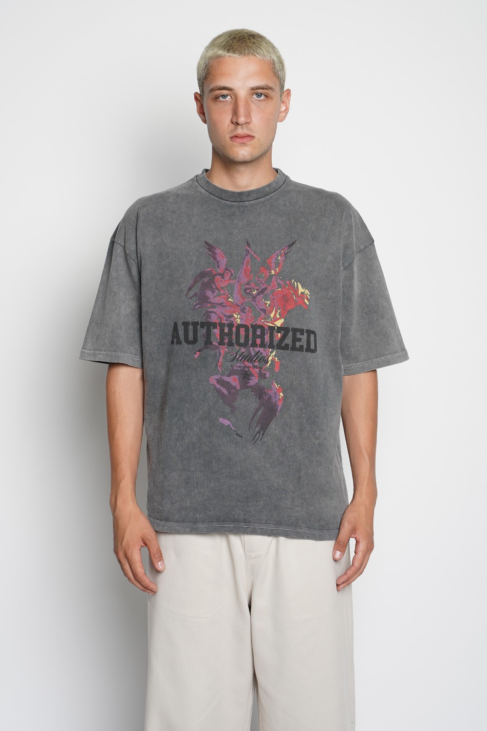 Authorized Oversized Washed T-Shirt (ATH-8)