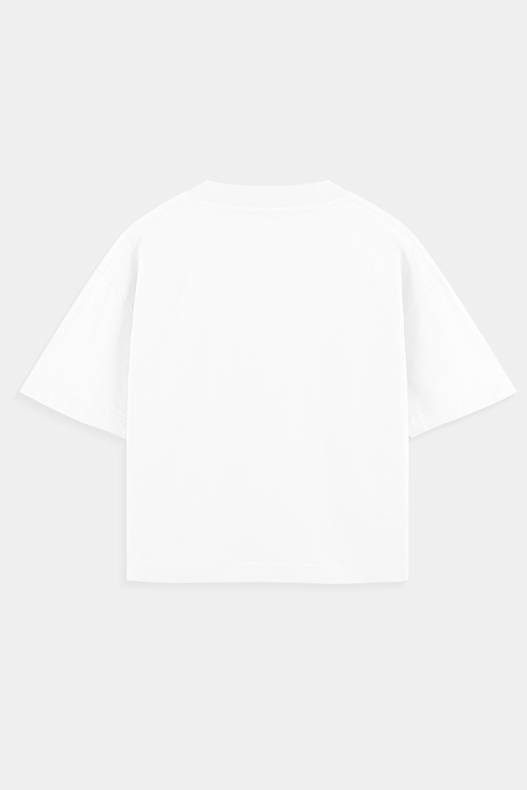 Sohigh Heavyweight Lined Logo T-Shirt  - Beyaz