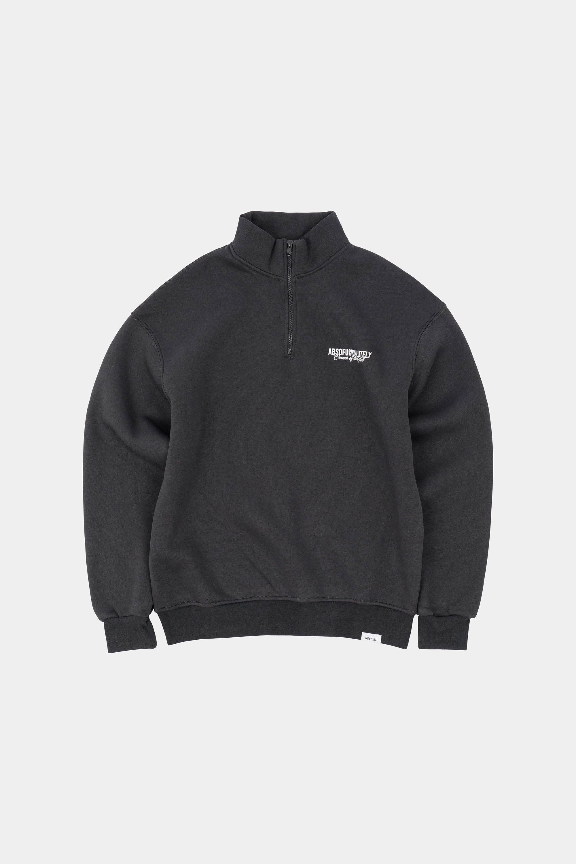 Rsp Oversized Quarter Zip Hoodie - Füme