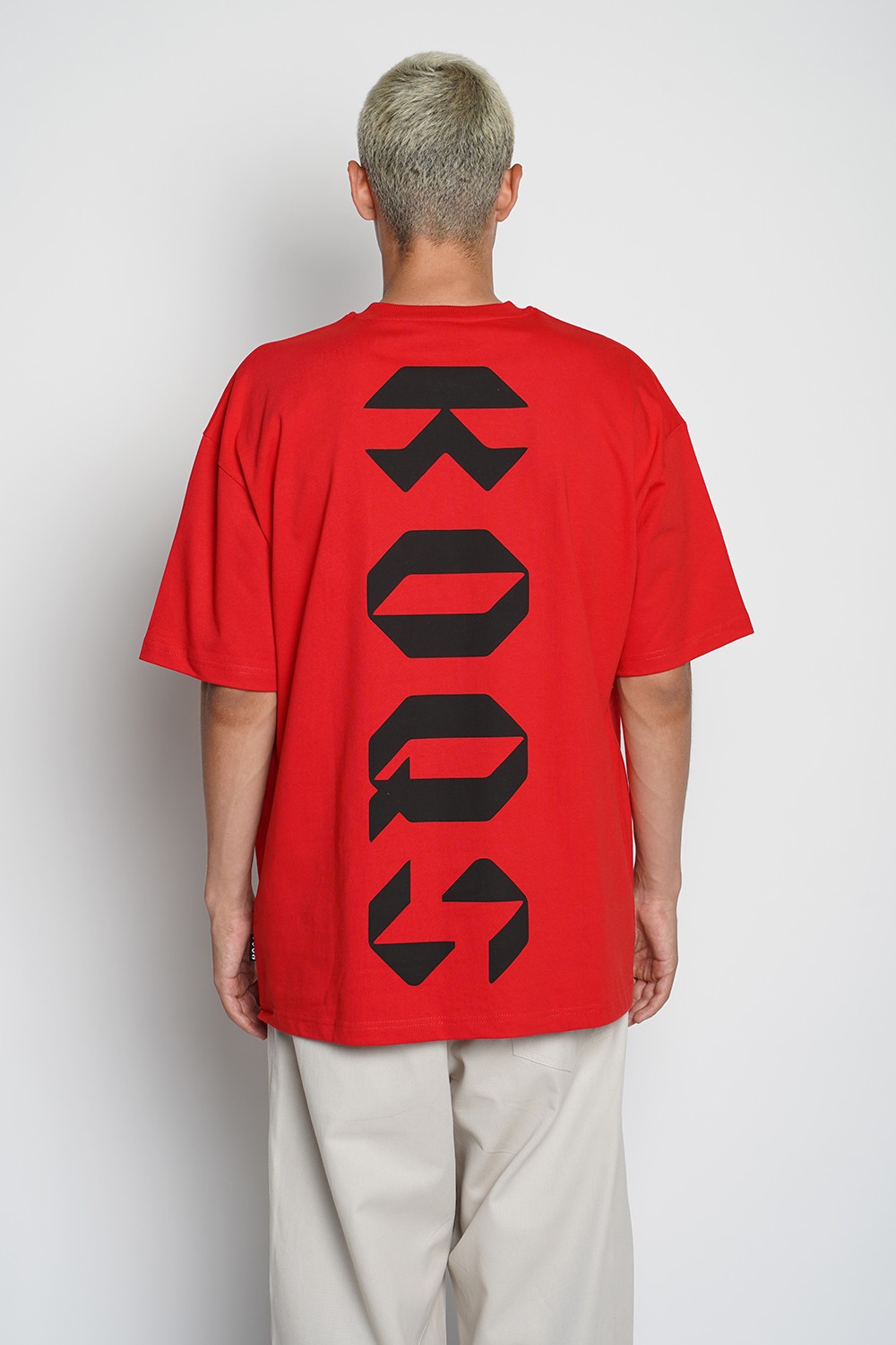 Koqs Oversized Red T-Shirt (KOQS3)