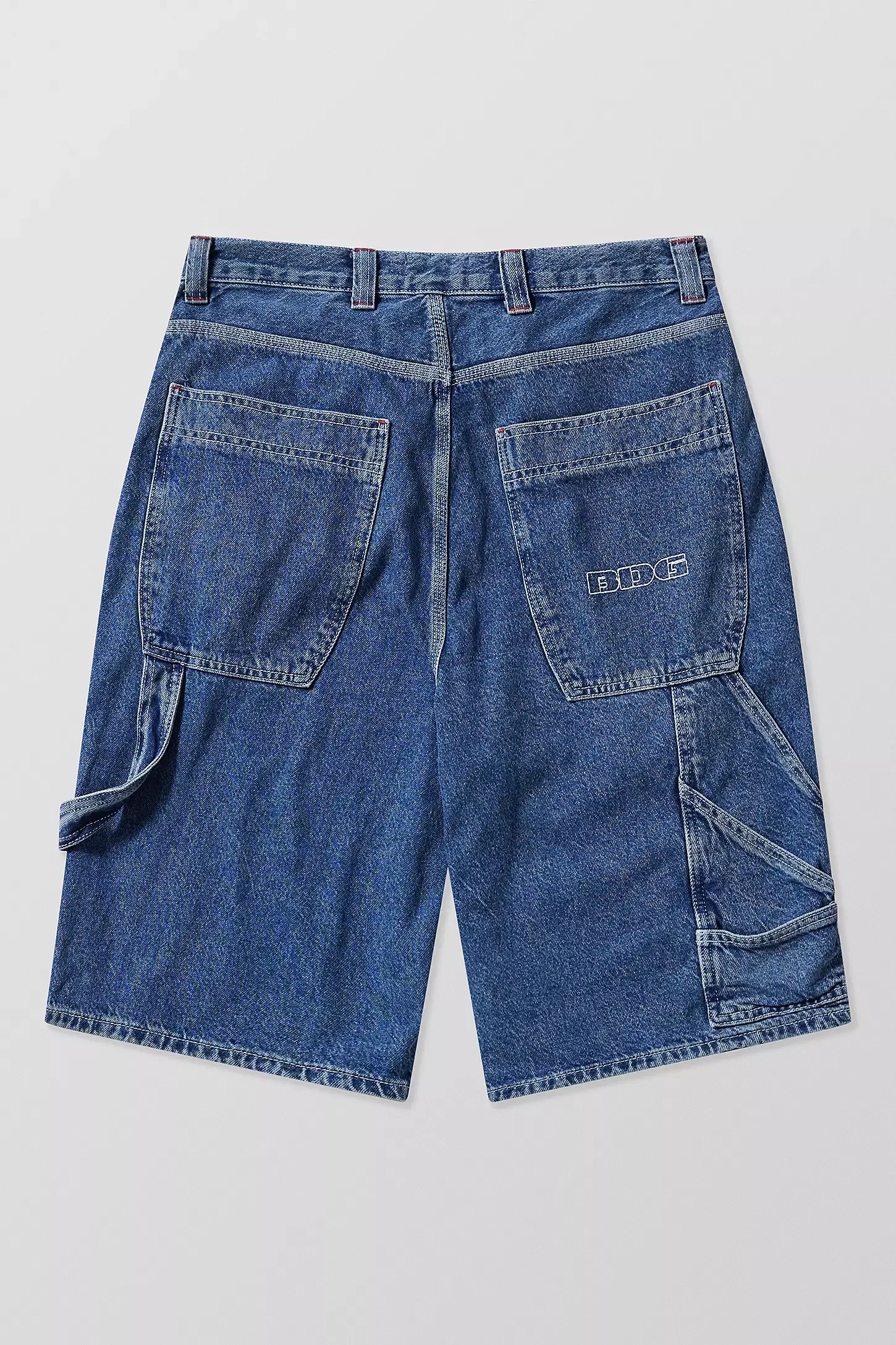 BDG Oversized Carpenter Shorts - Washed Indigo