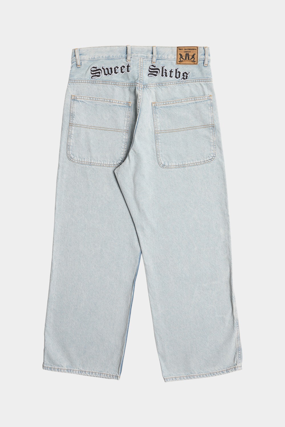 Embroidered Baggy Skate Jeans (SWT-82)