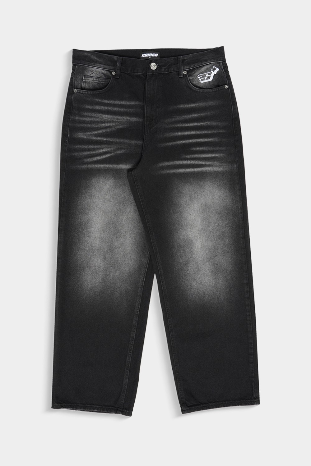 Baggy Skate Jeans - Black Tint (SHBS-3)