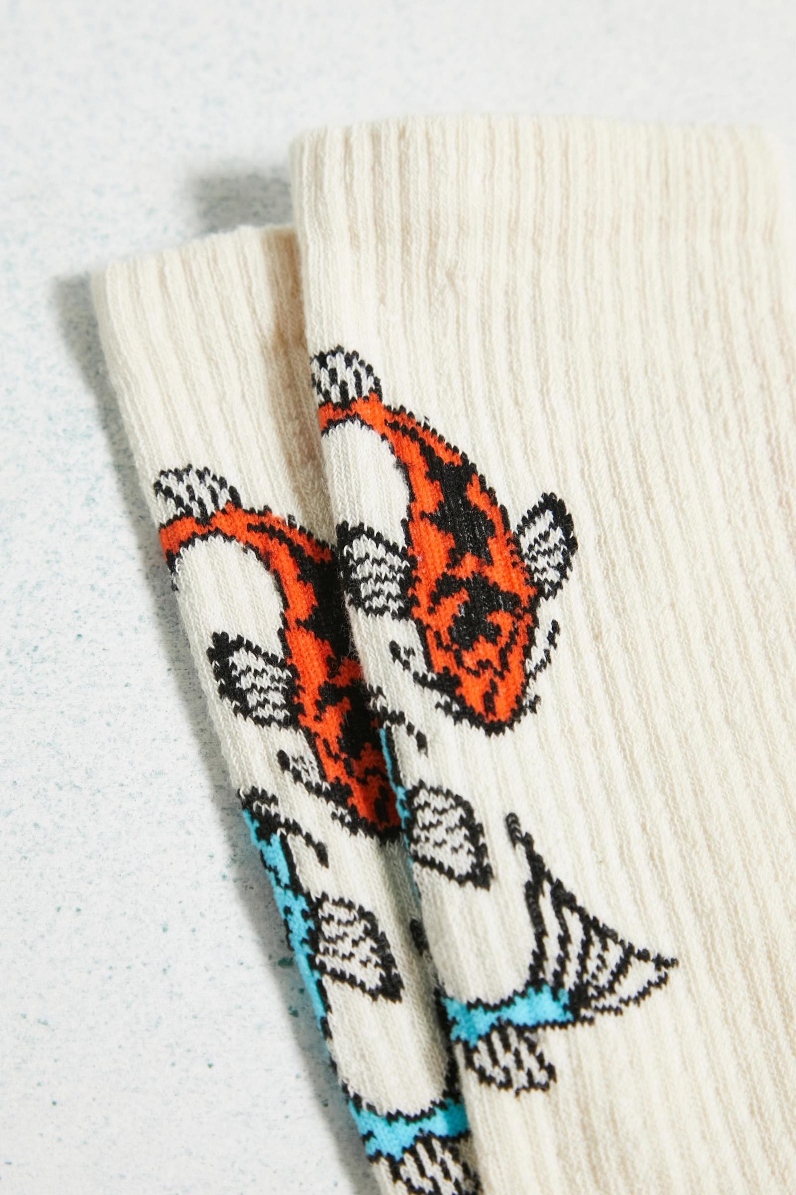 U.O. Koi Fish Ribbed Knit Socks (UO-45)