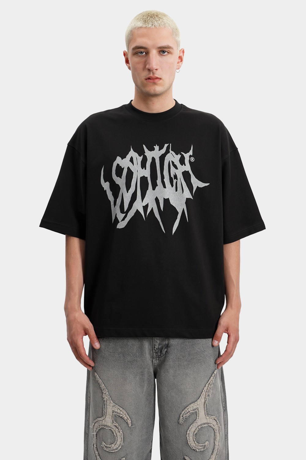 Sohigh Glitter Crew Logo T-Shirt (SHT-1)