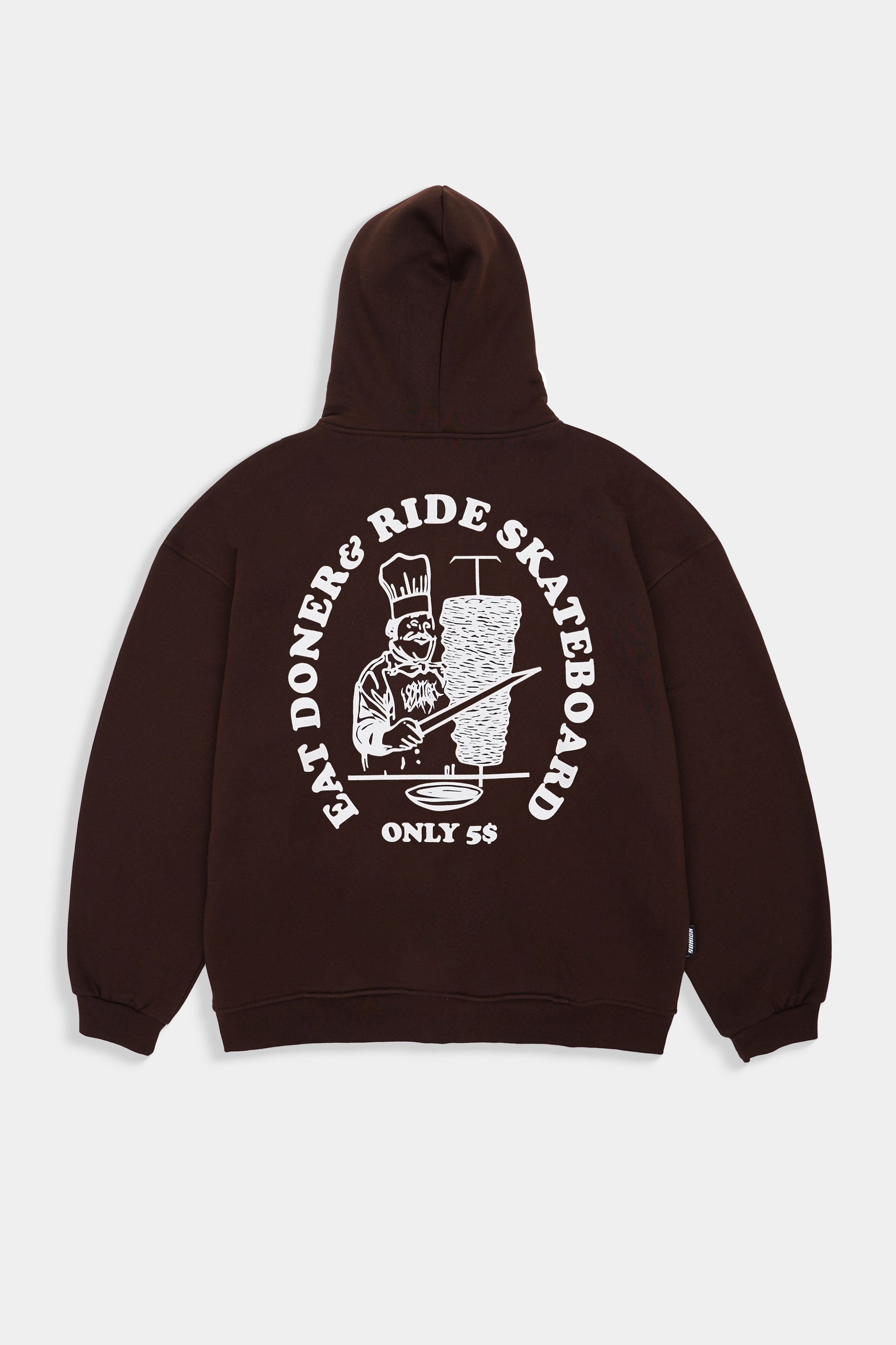 Sohigh Boxy Fit E.D.R.S V3 Zip Hoodie - Kahverengi