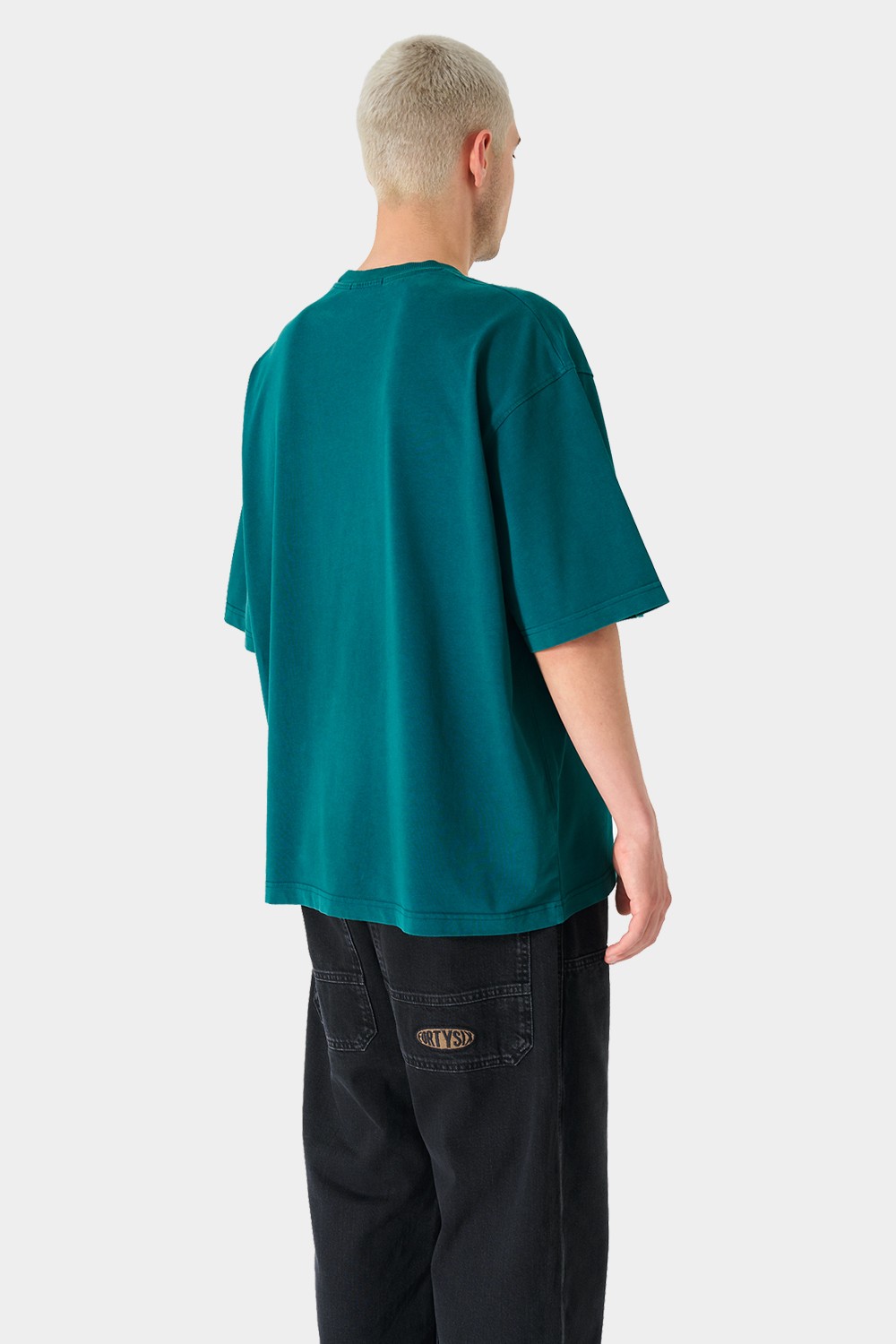 Sohigh Blank Oversized T-Shirt - Washed Green