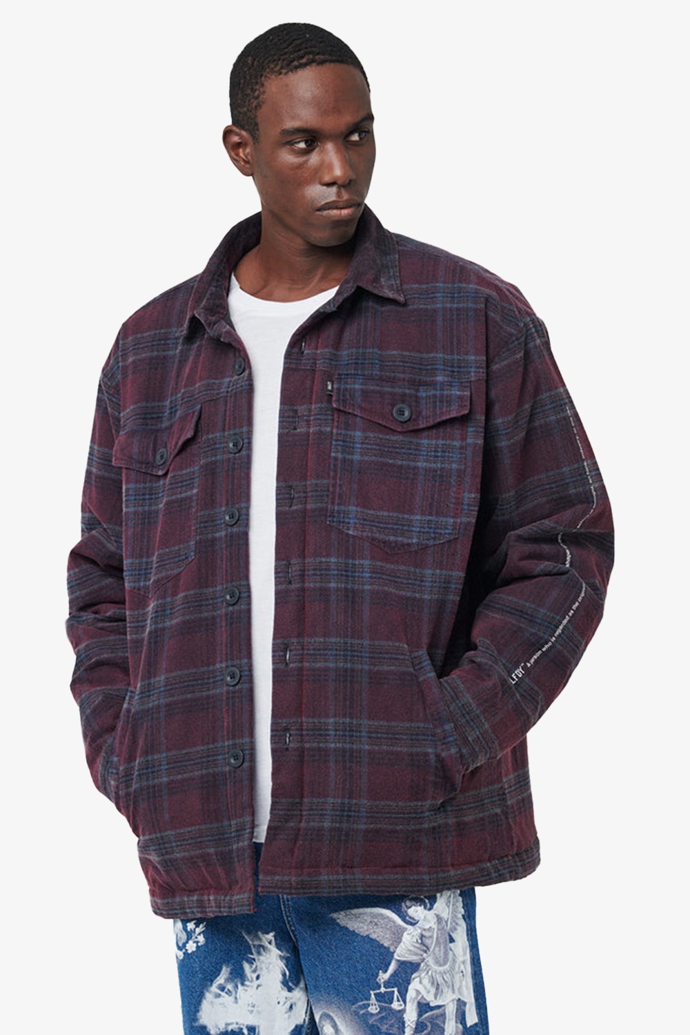 Live Fast Oversized Flannel Mont (LFDYJ2)