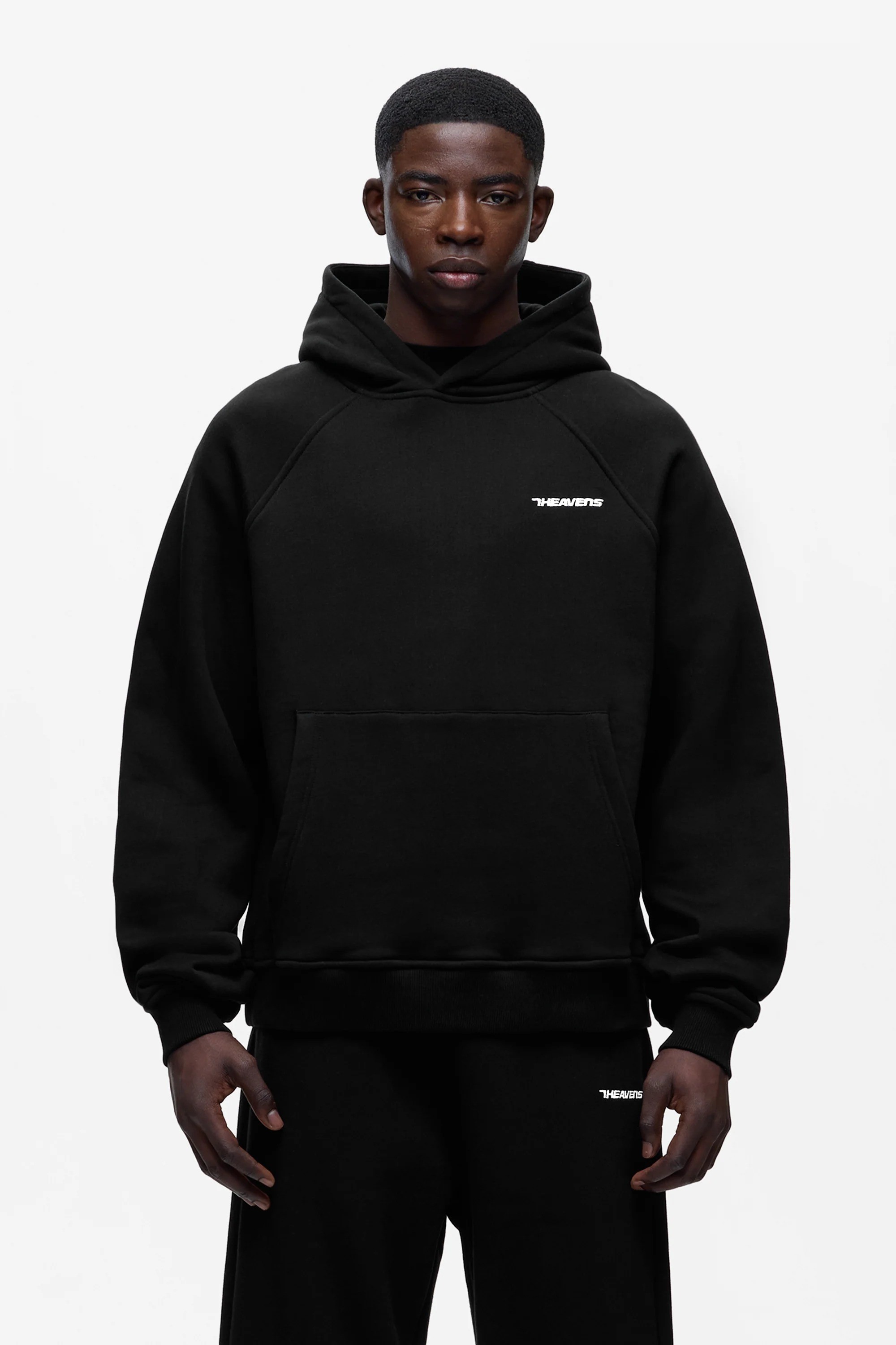 Boxy Fit Heavyweight Hoodie - Siyah