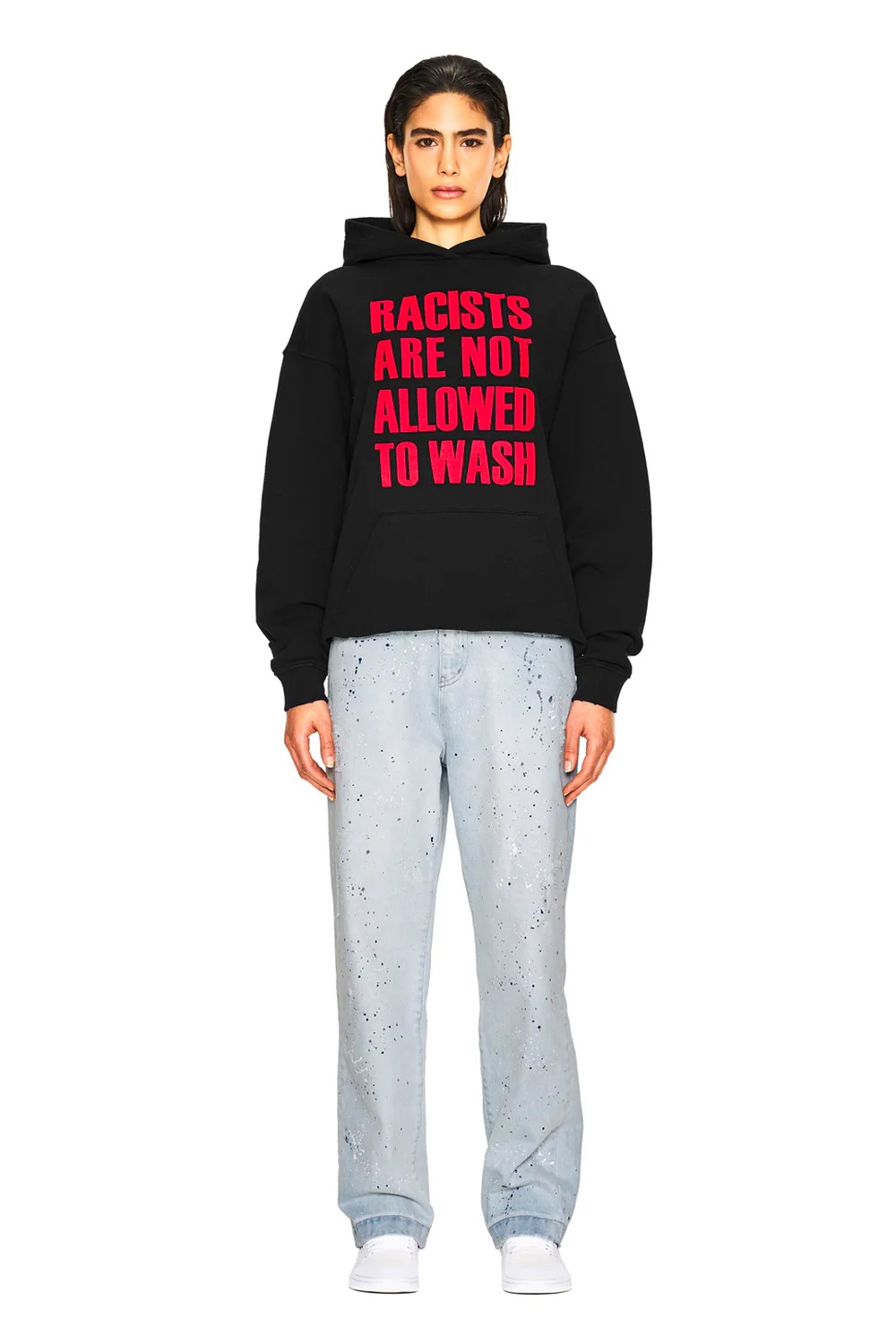 No Racists Hoodie Black