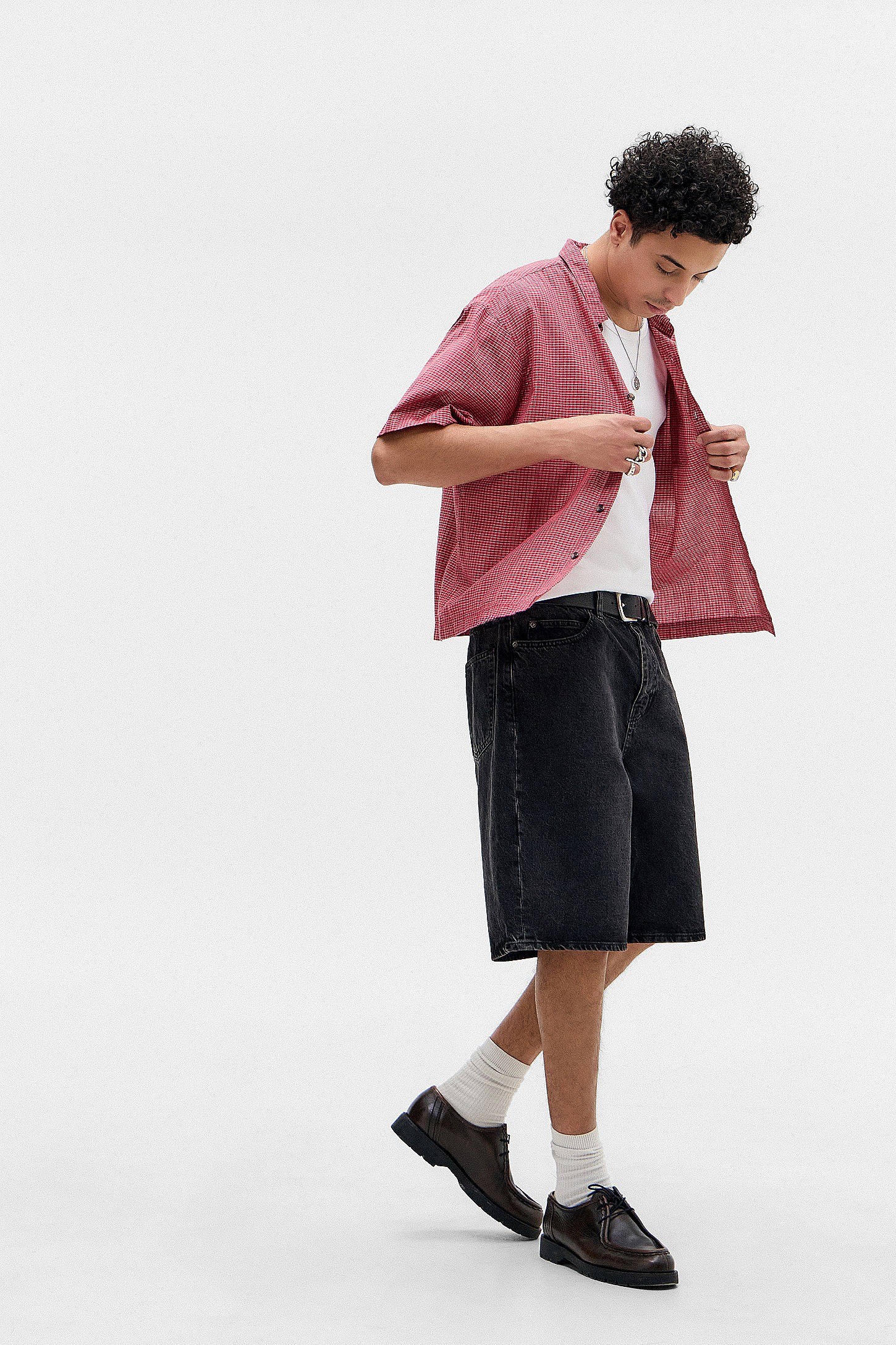 BDG Jack Denim Shorts - Washed Black