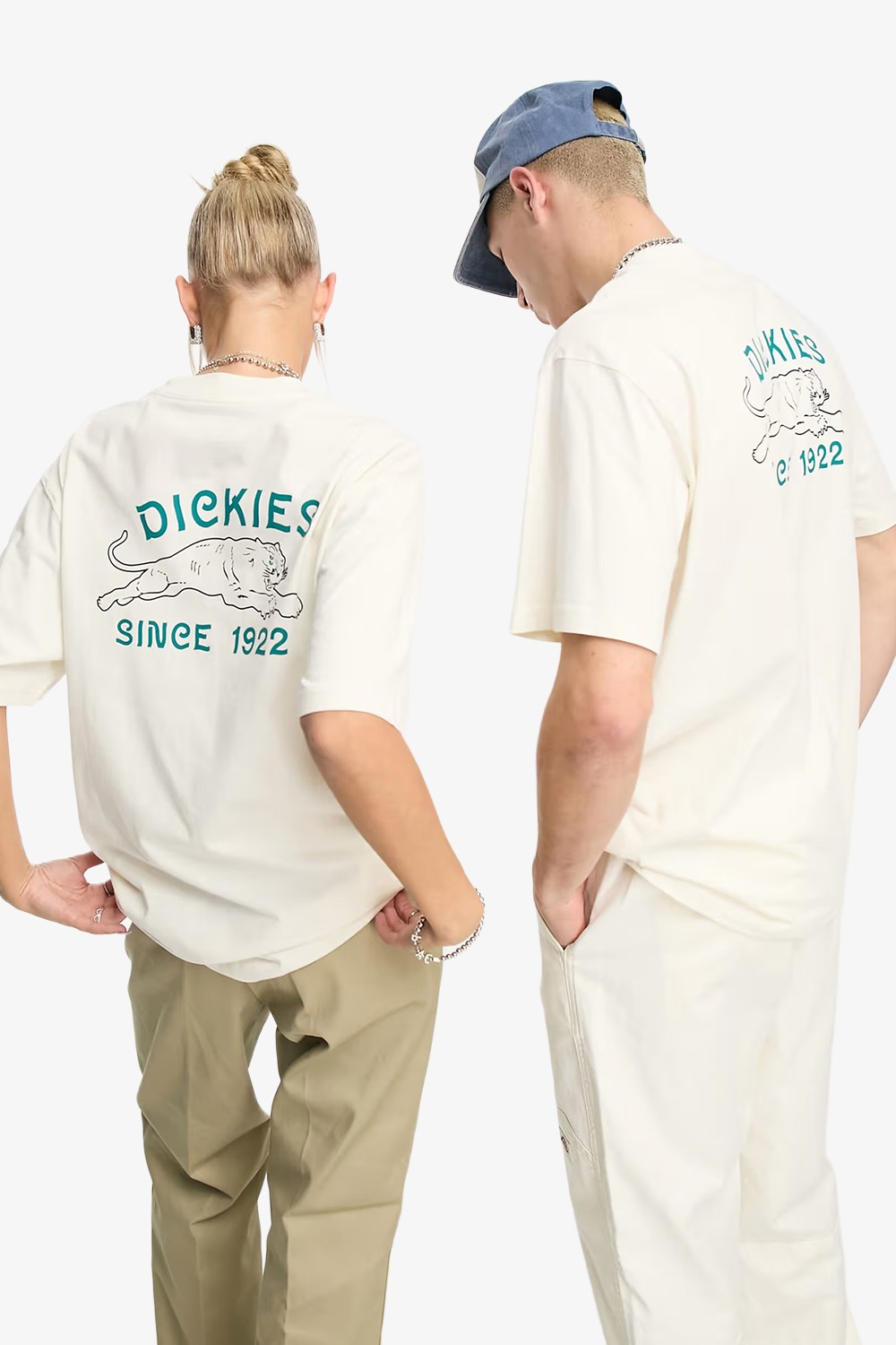 Panther Back Print T-Shirt - Off White
