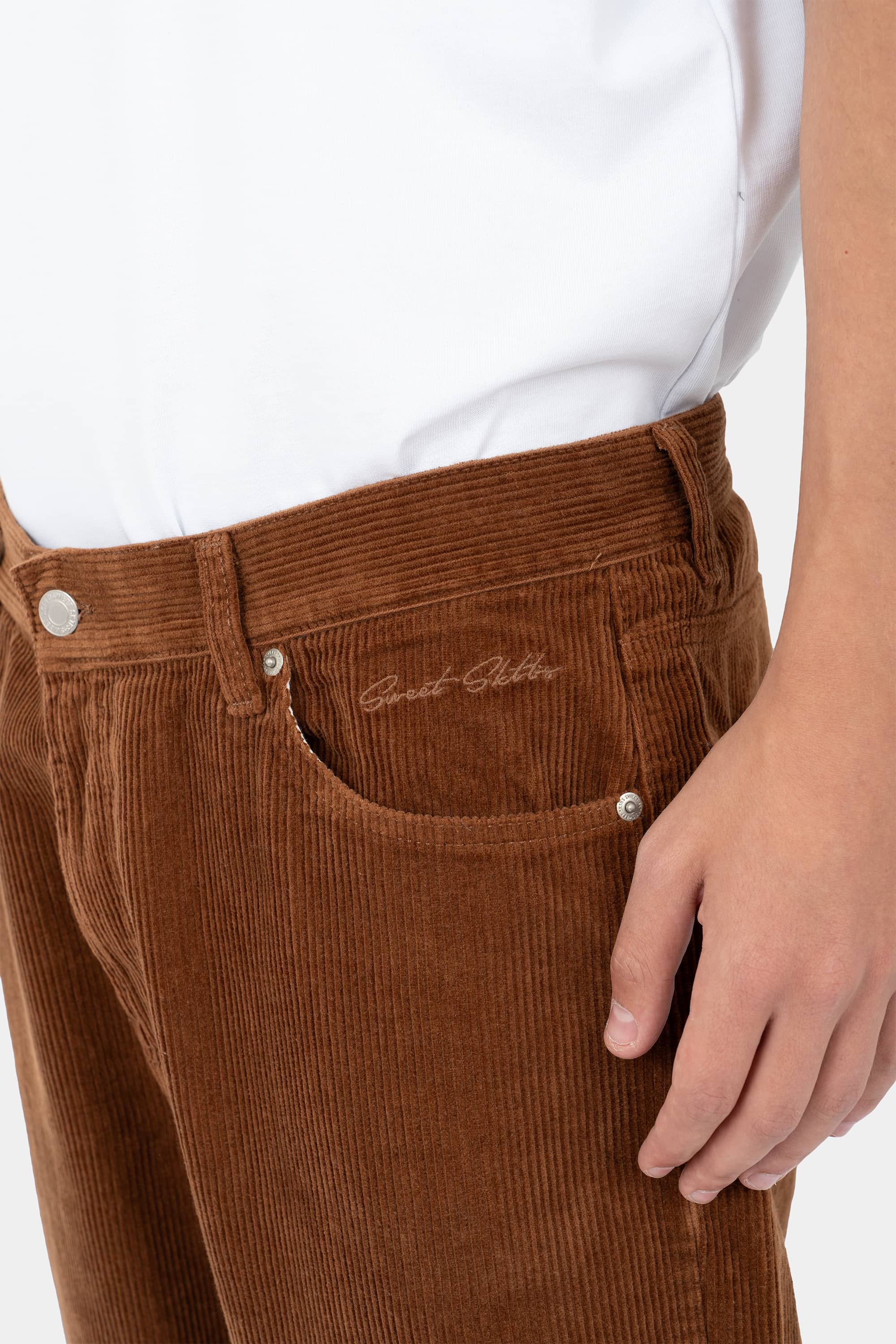 Sweet Big Skate Cord Jeans - Brown