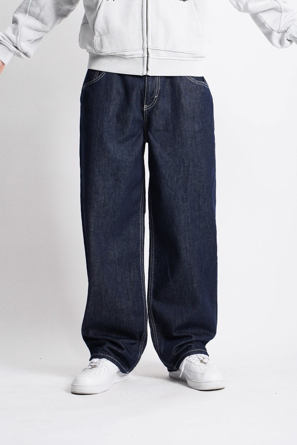 Indigo Loose Fit Jeans (URBN-B-177)