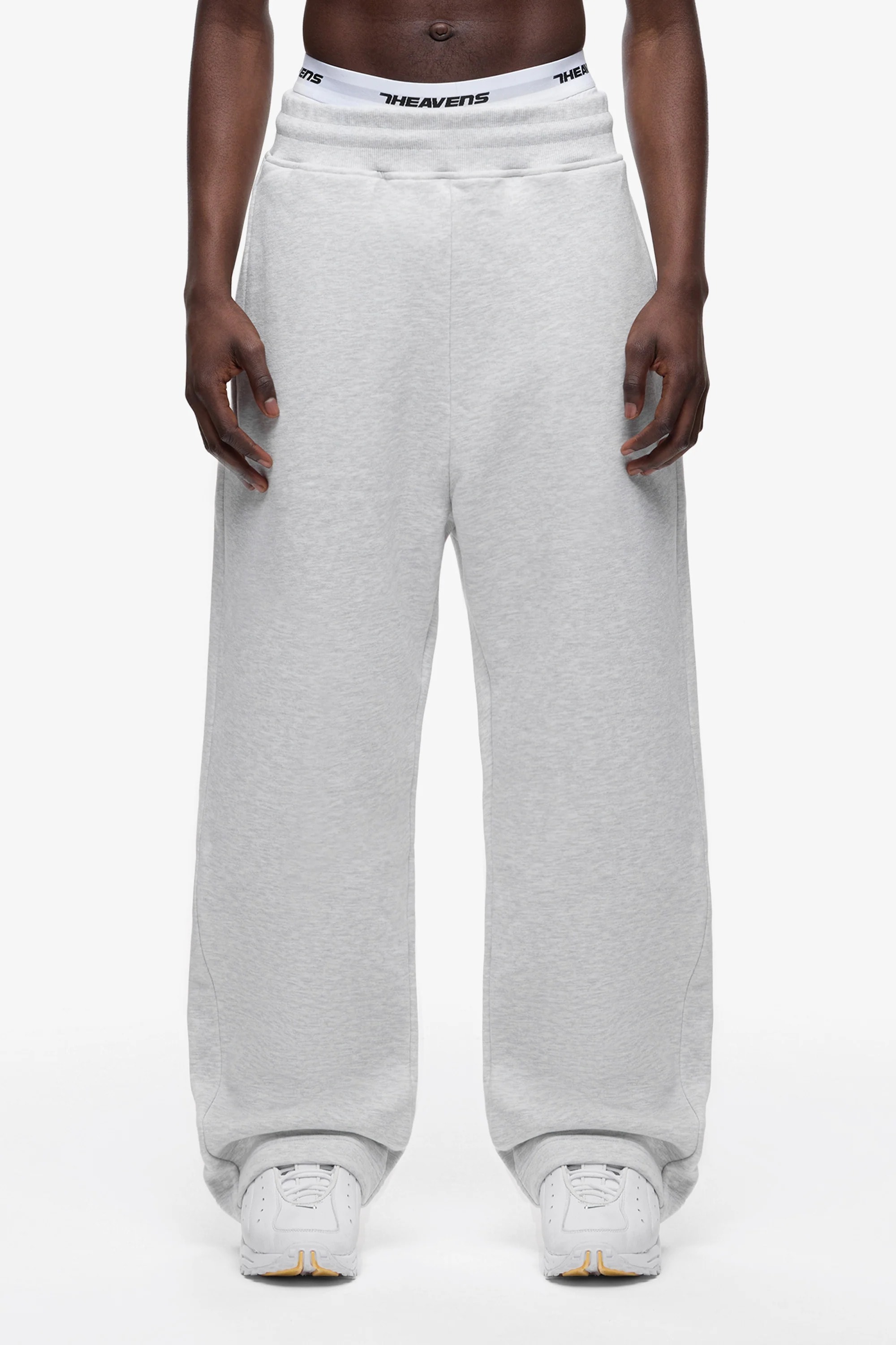 420gsm Open Leg Jogger - Heater Grey
