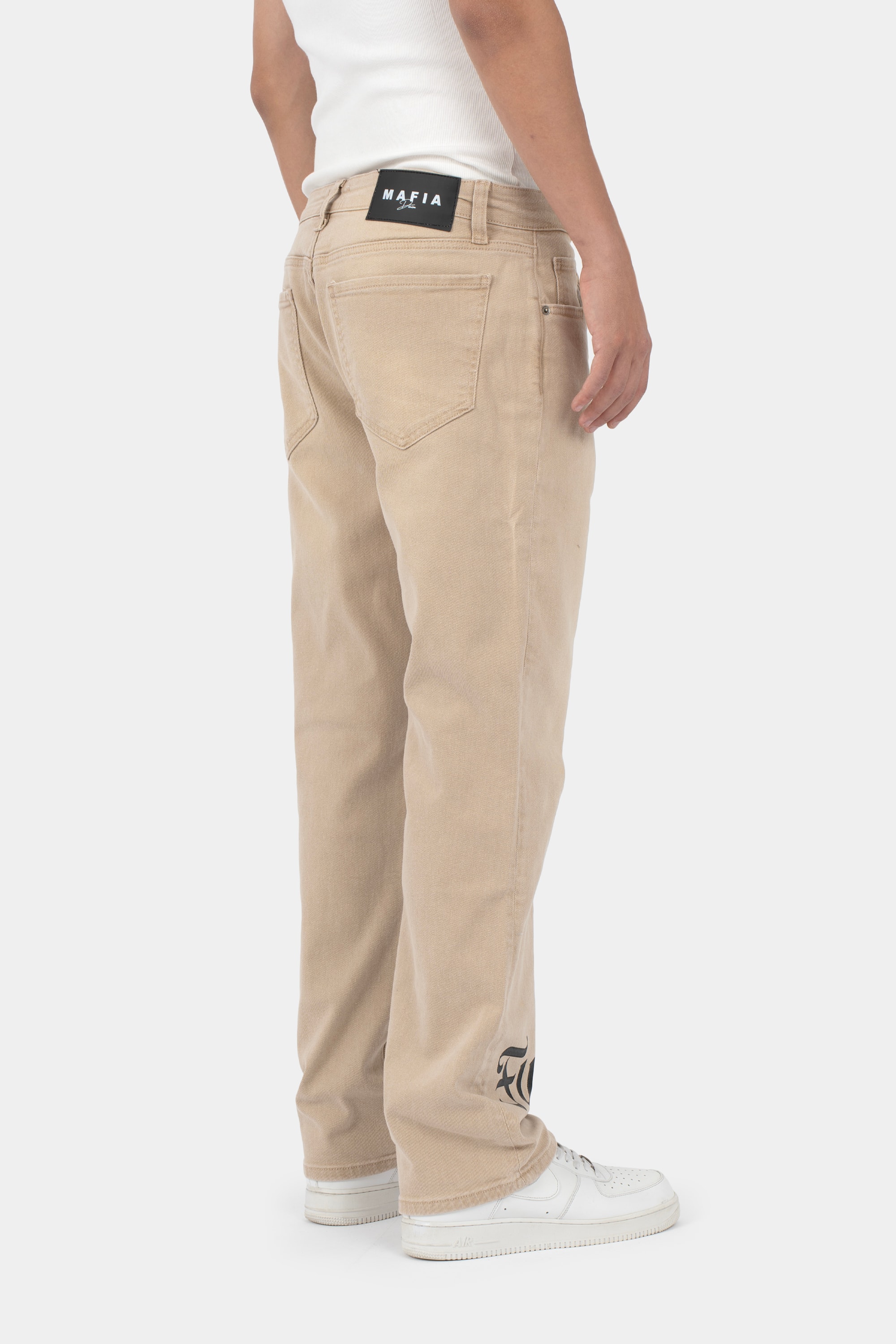 Mafia Baggy F*Y* Jeans - Beige