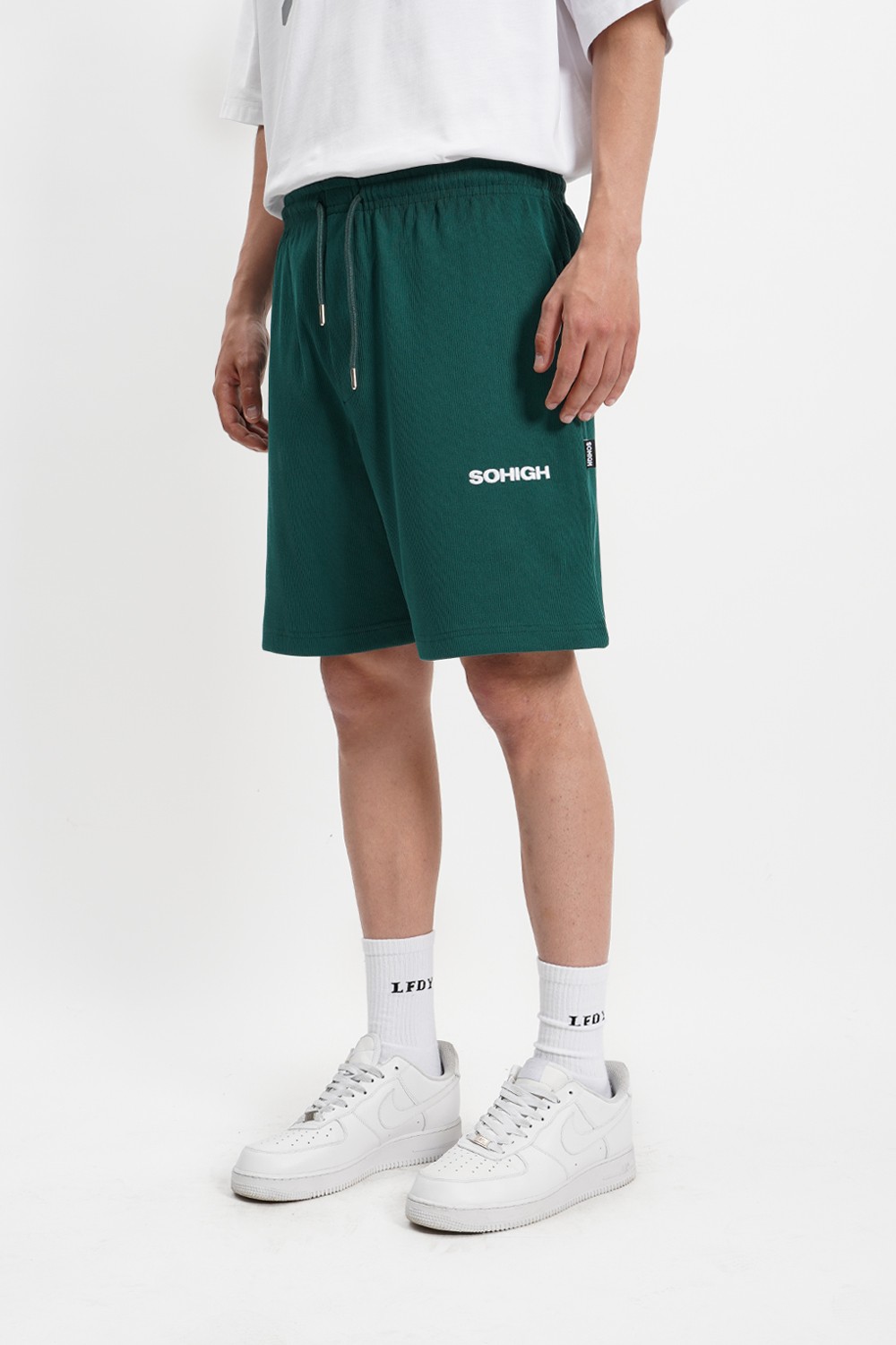 Sohigh Oversized Green Shorts (RT-4)