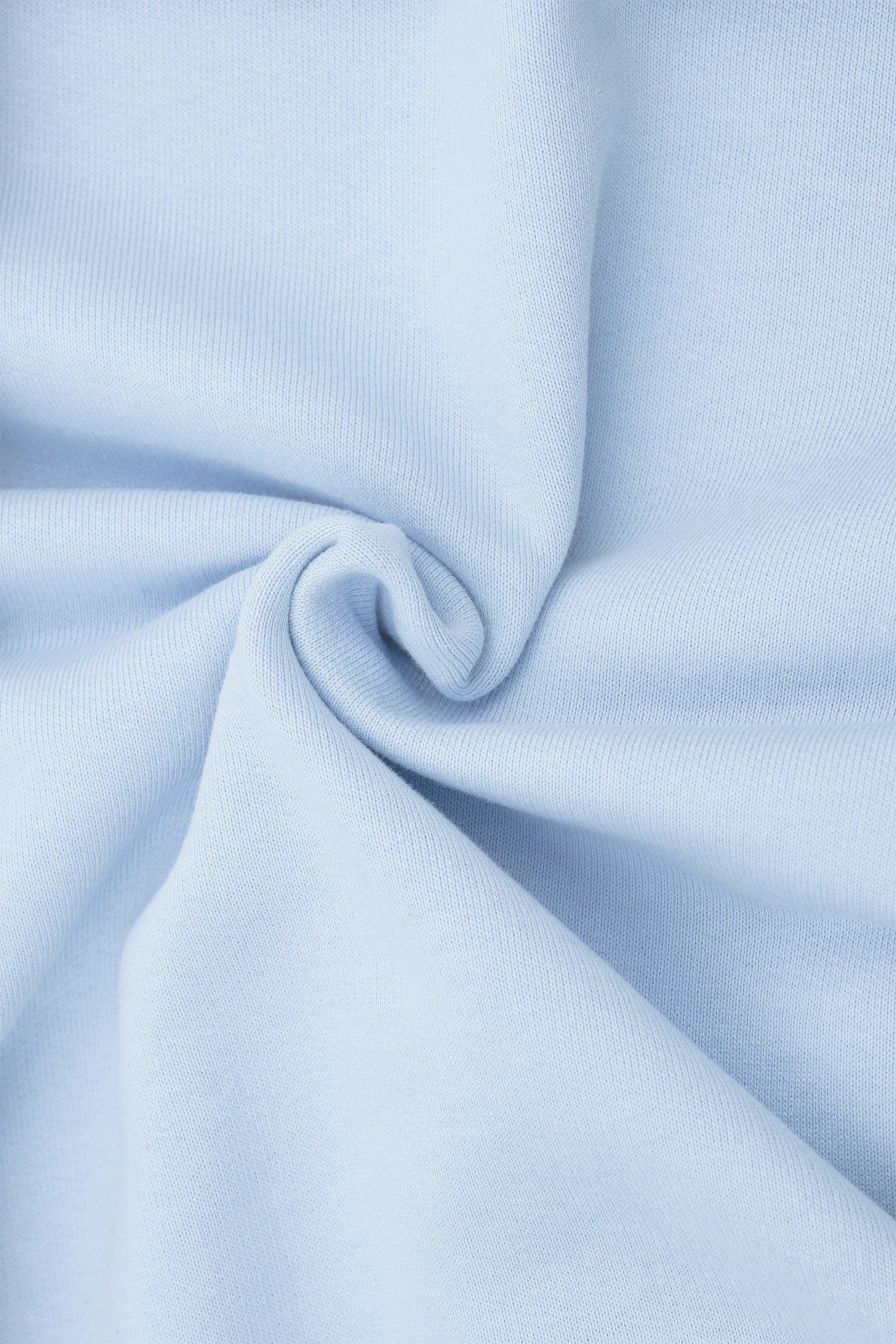 Washed Boxy Heavyweight Zip Hoodie - Baby Blue