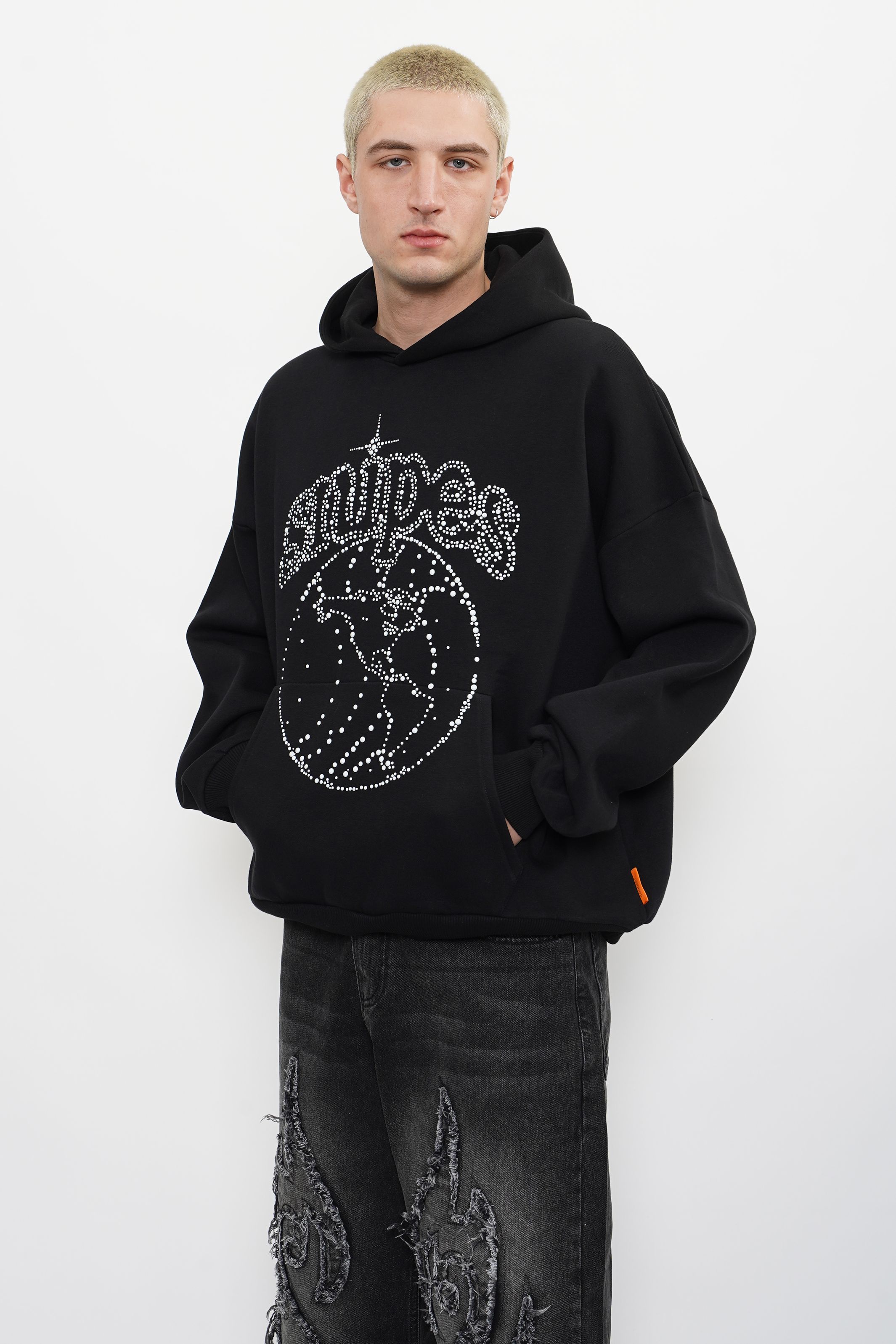 Snipes Globe Studs Oversized Hoodie (SNP1)