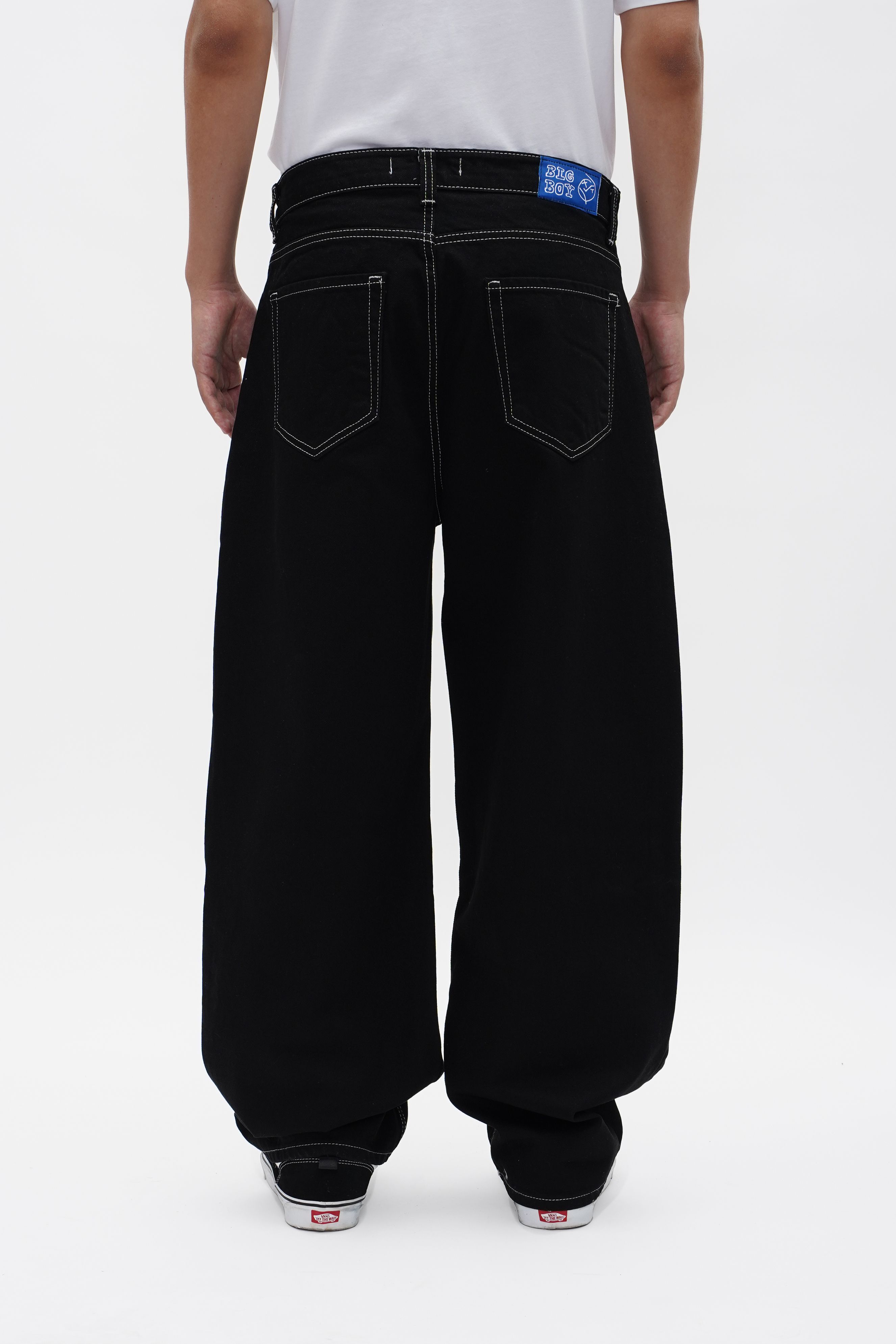 Big Boy Baggy Jeans - Contrast Black