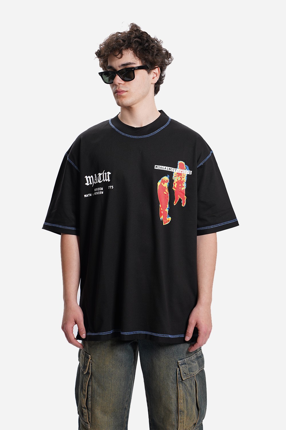 Oversize Print T Shirt (HRT3)