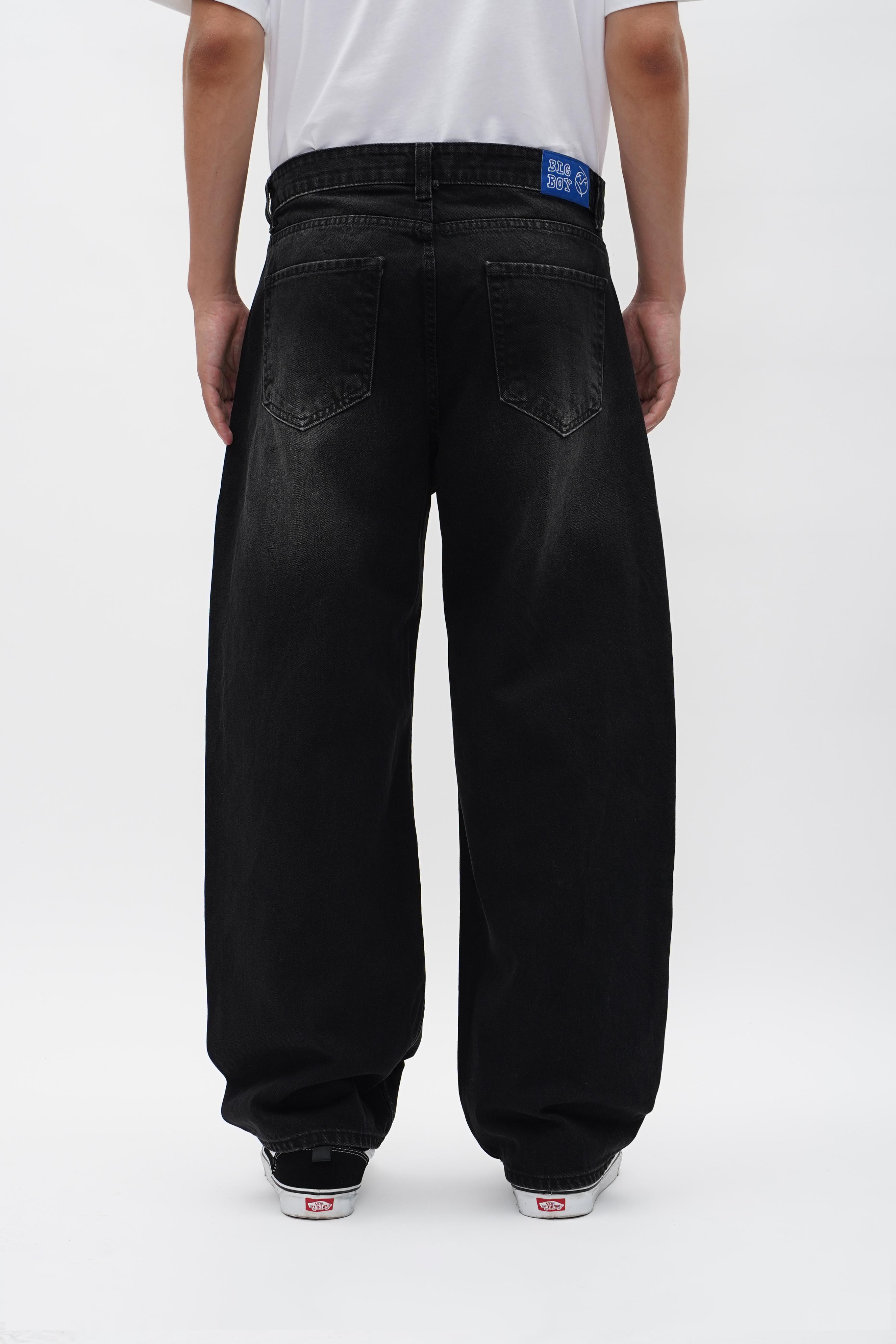 Big Boy Baggy Jeans - Silver Black