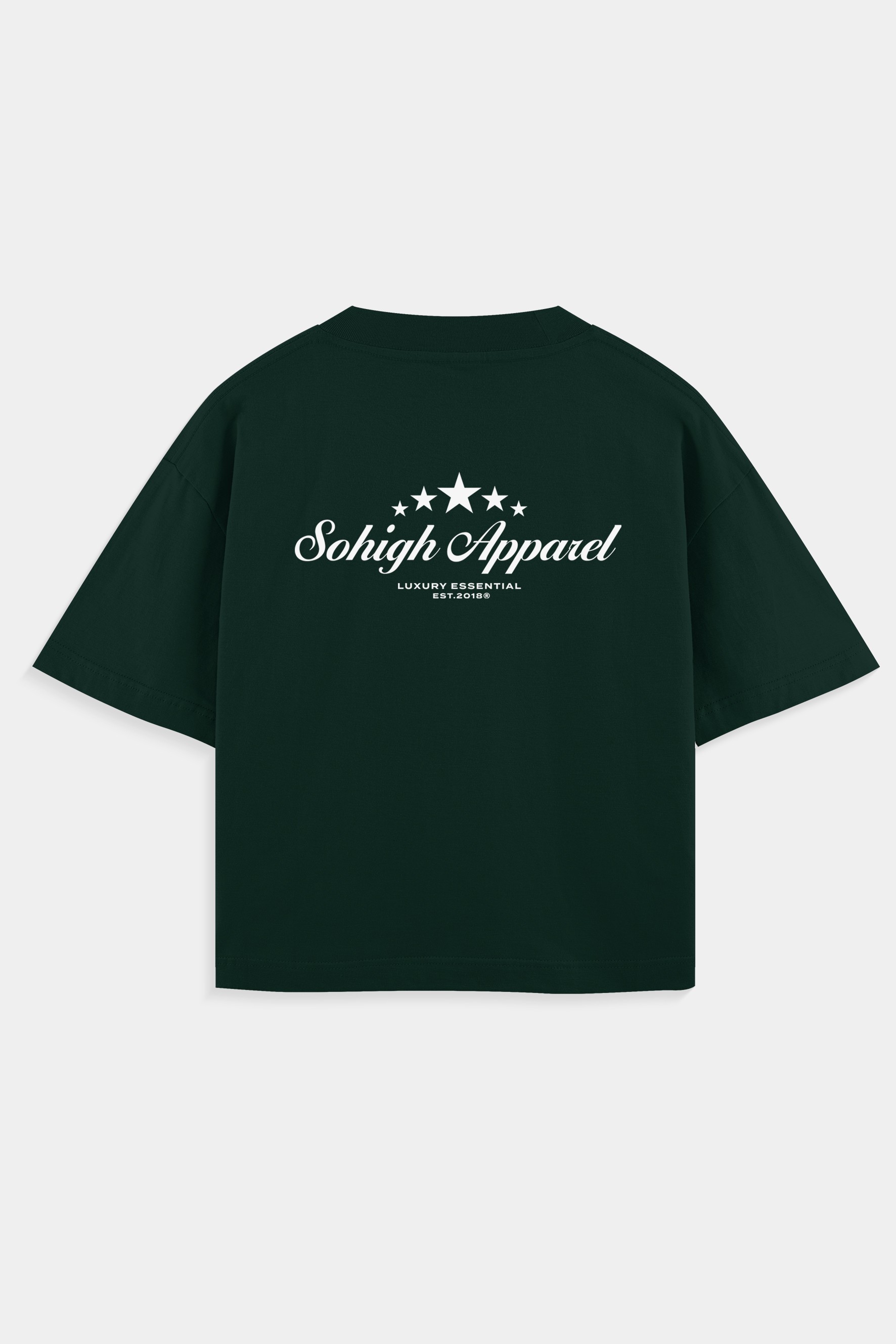 Sohigh Heavyweight Luxury Essential T-Shirt  - Nefti Yeşili
