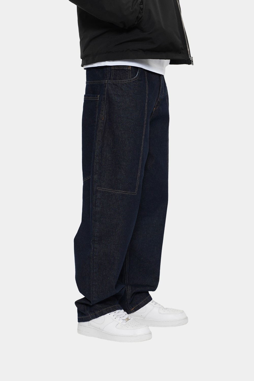 Sohigh Baggy Barrel-Leg Jeans - Raw Indigo