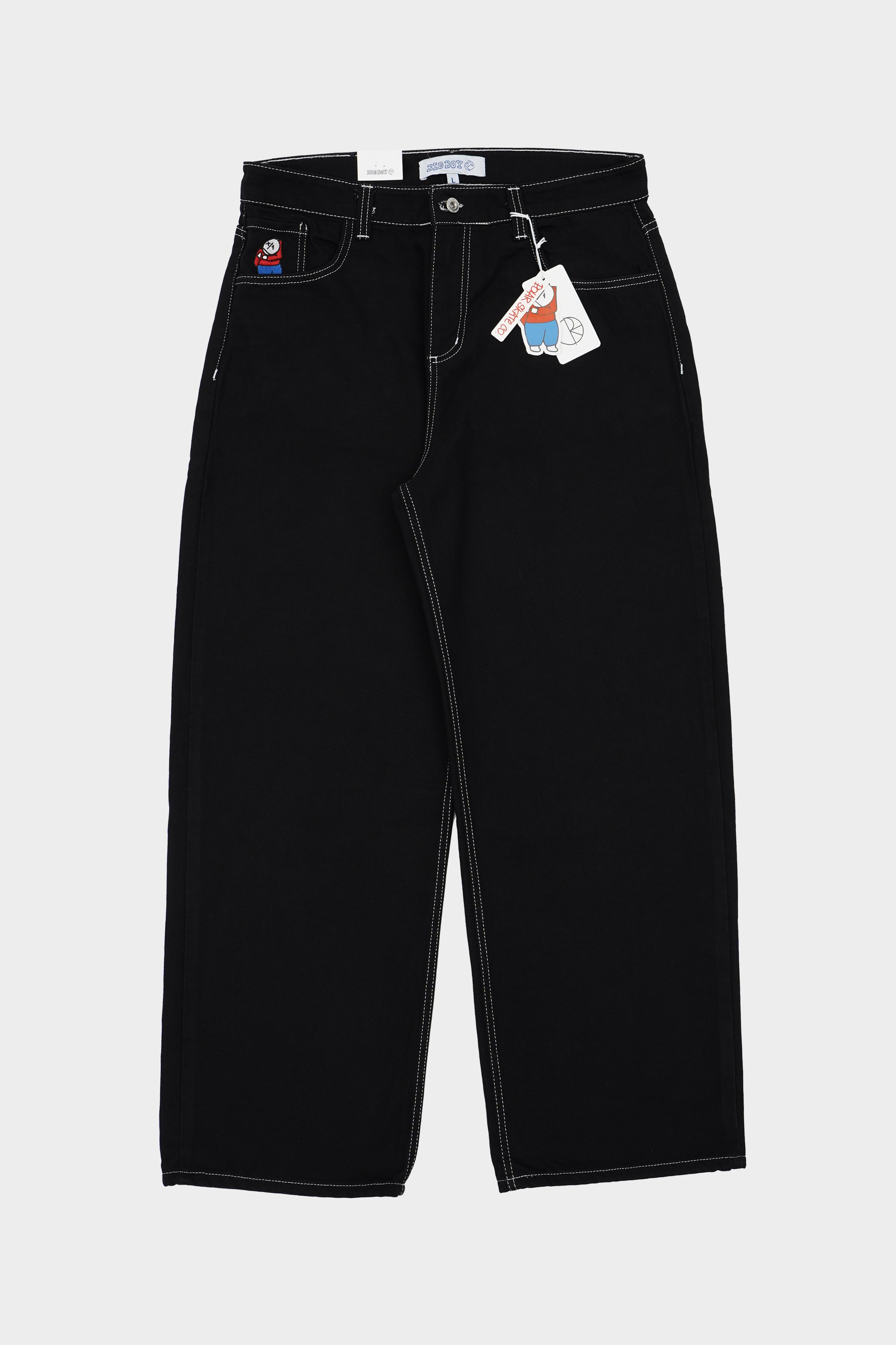 Big Boy Baggy Jeans - Contrast Black