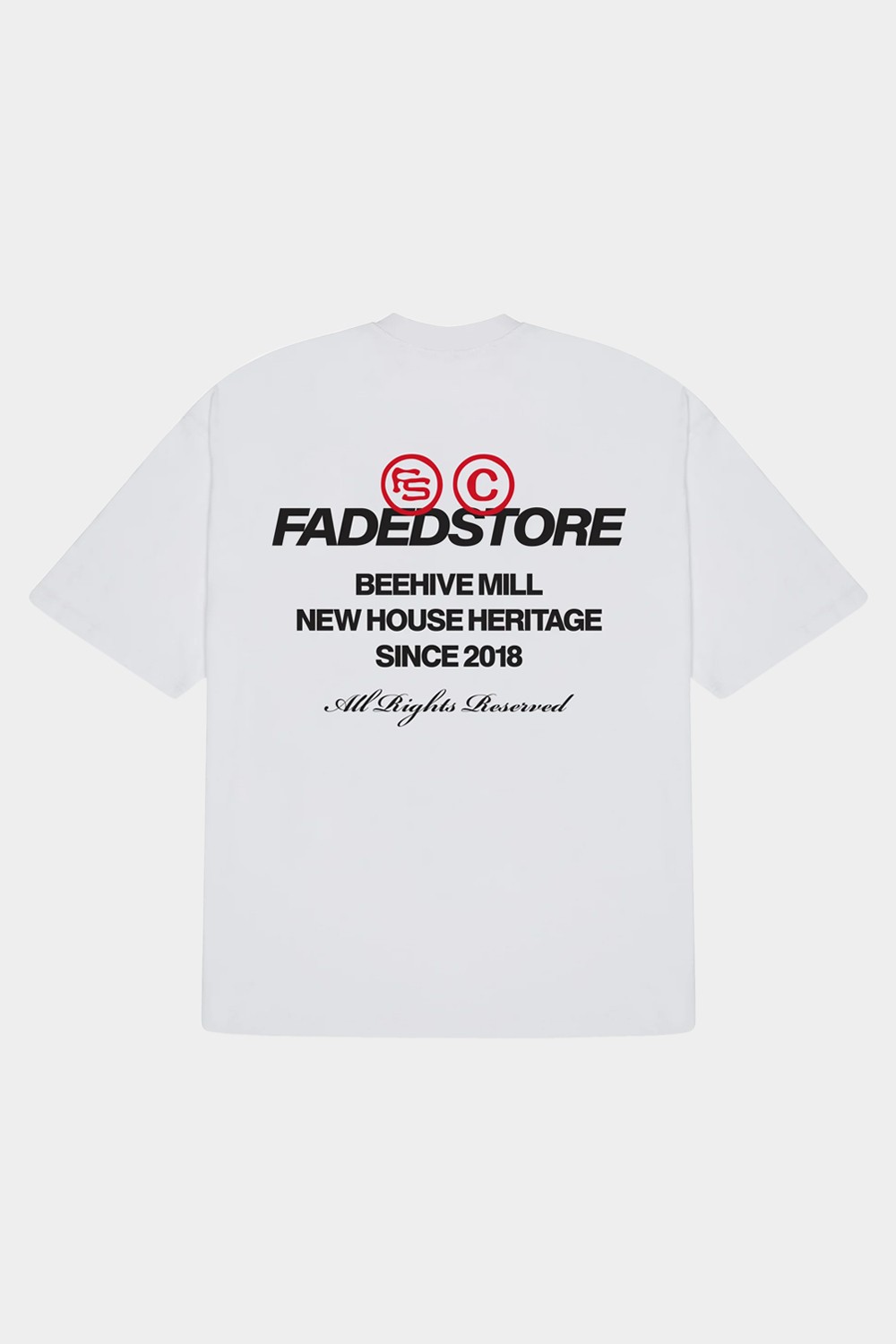 Faded Heritage T Shirt White (FD18)