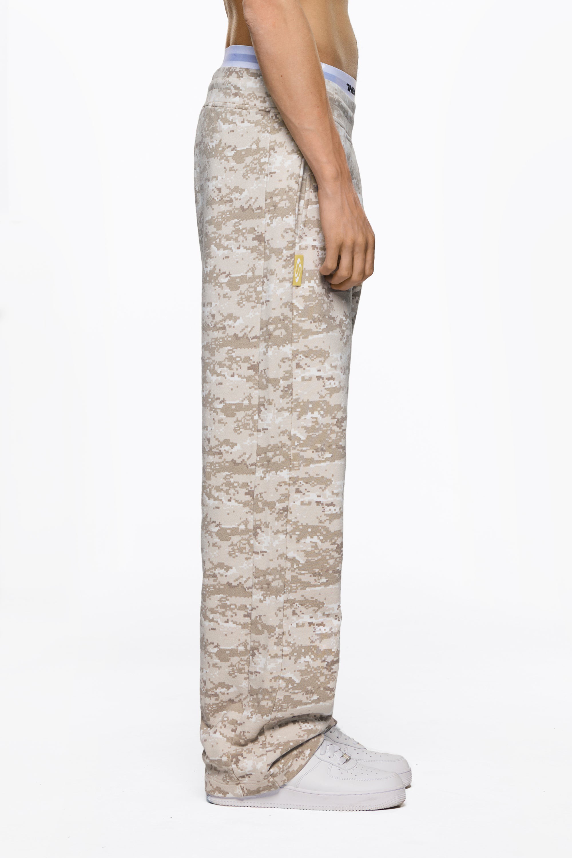 S.Heavens Digital Camo Open Leg Jogger