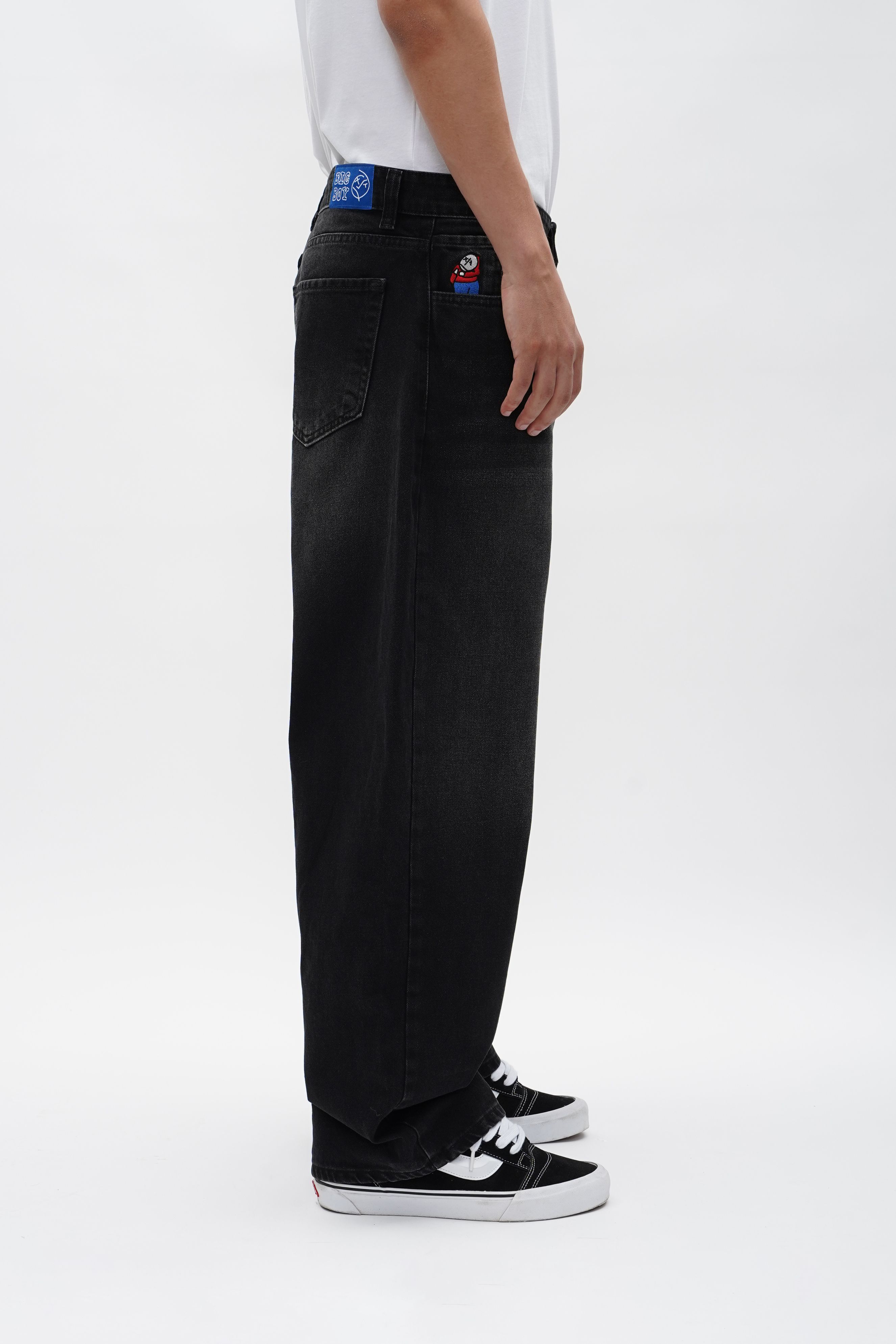 Big Boy Baggy Jeans - Silver Black