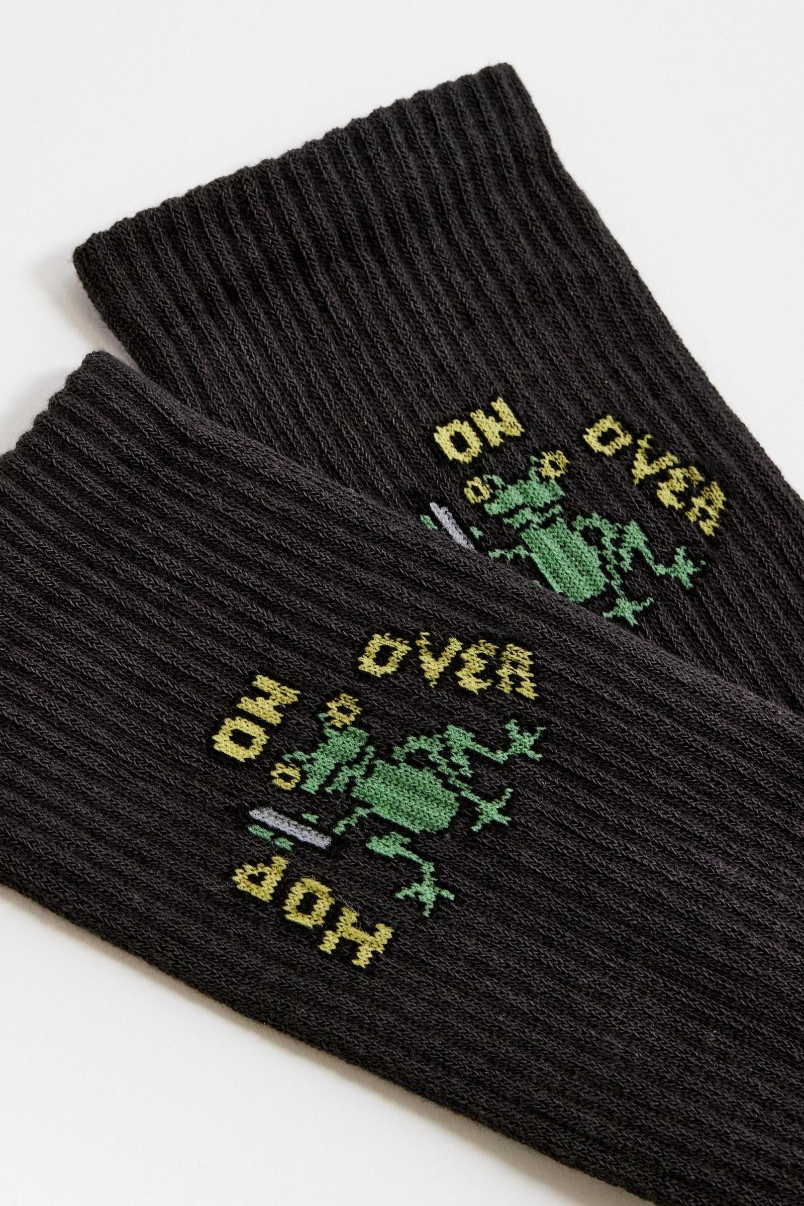 U.O. Hop On Over Crew Socks (UO-47)