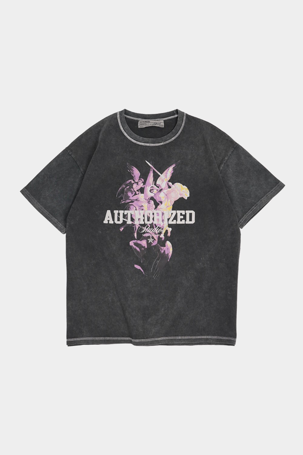 Authorized Oversized Washed T-Shirt (ATH-8)