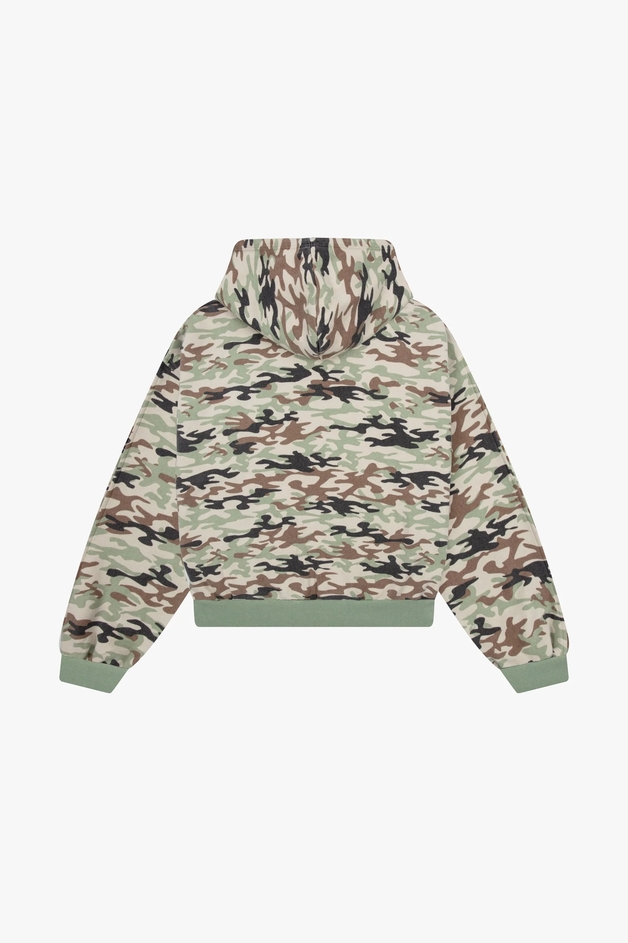 Cropped Camo Zip Hoodie （L） Camo Cropped Zip Hoodie