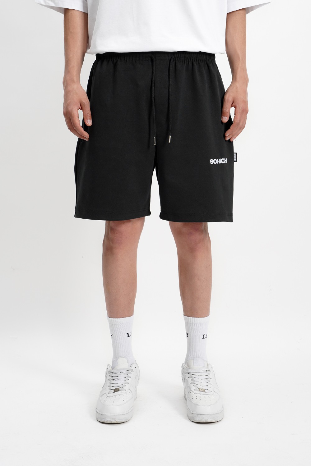 Sohigh Oversized Black Shorts (RT-1)