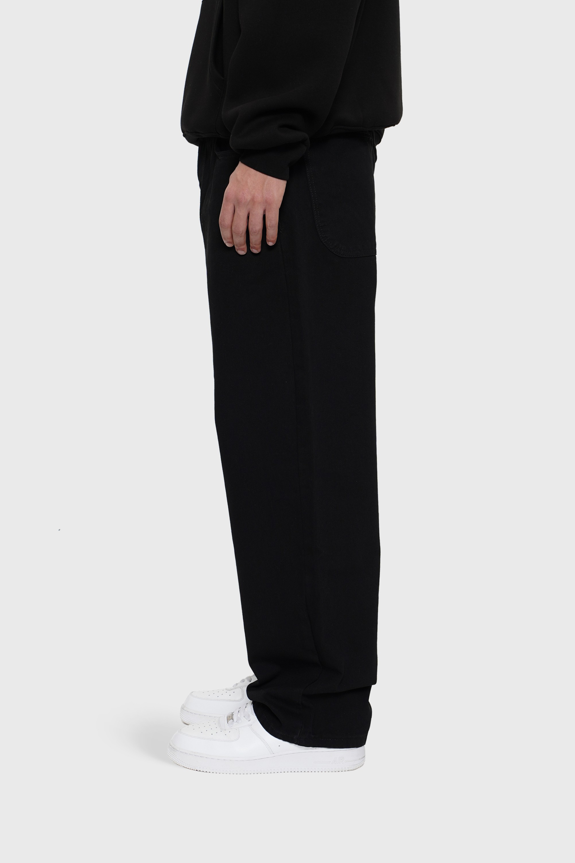 Sohigh Heavy-Tint Baggy Jeans - Black